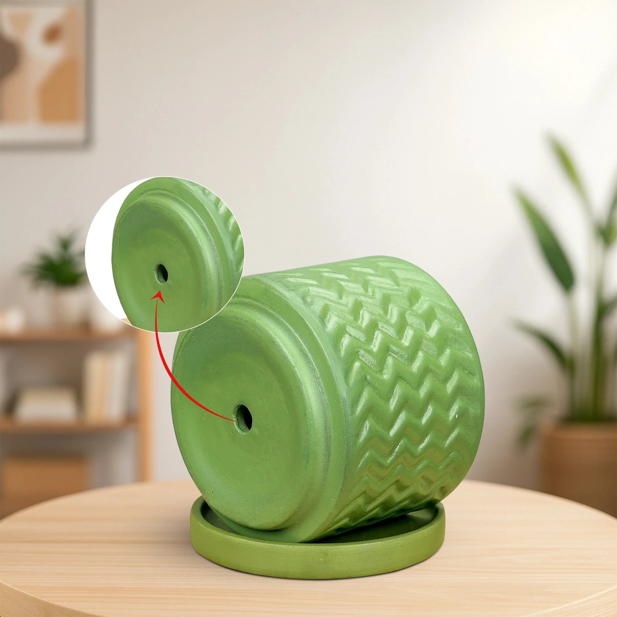 Fresh Breath Terracotta Pot with Saucer Urban Plant