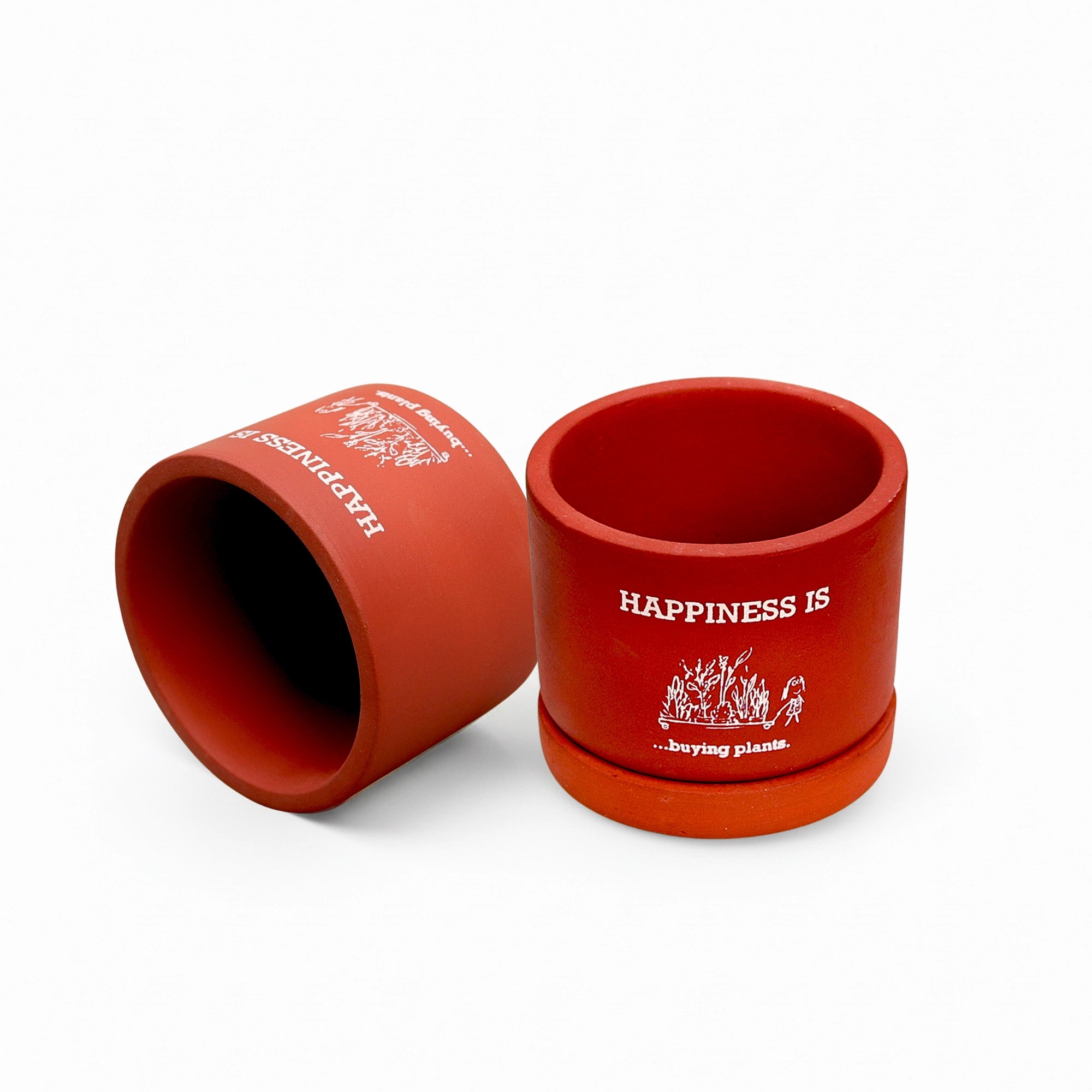 Joy Root Terracotta Pot with Saucer product