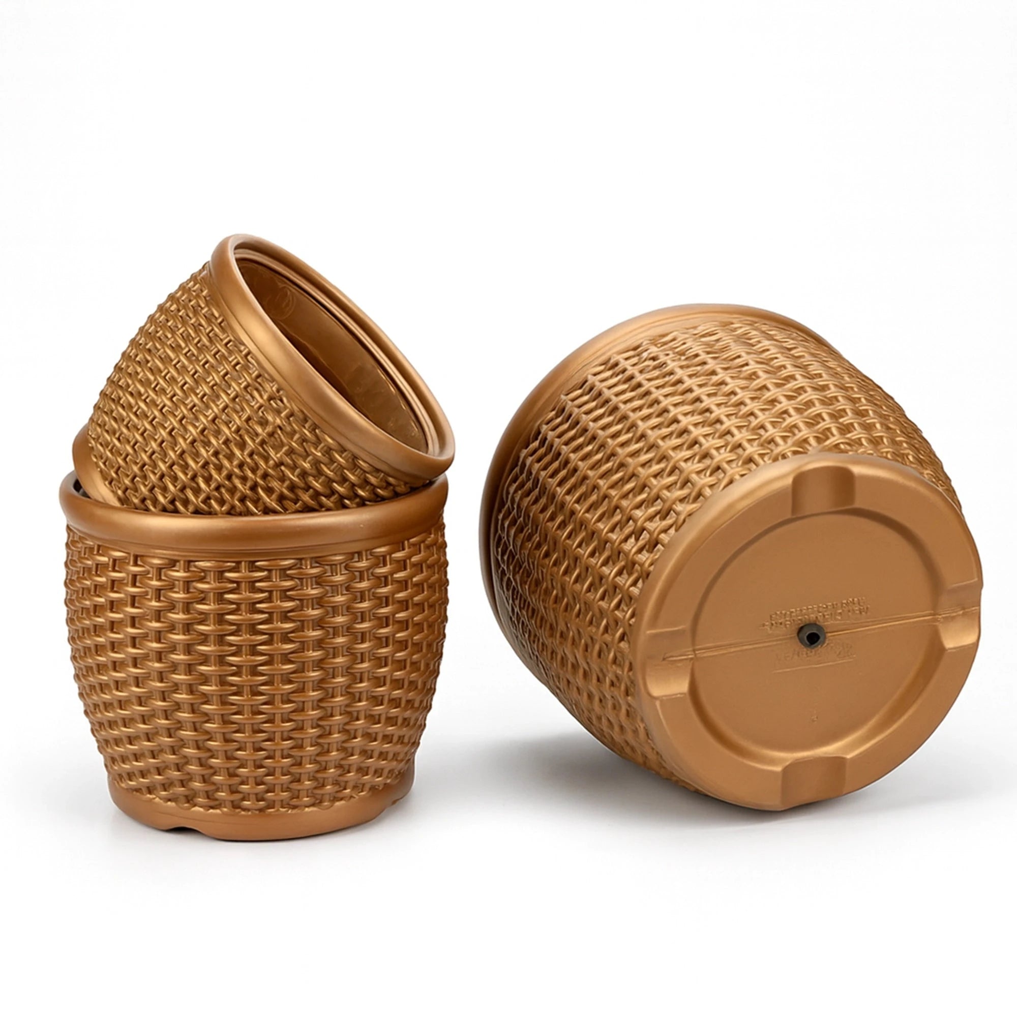 Mat Classy Planters - (Set of 3) Plastic Pot Urban Plant