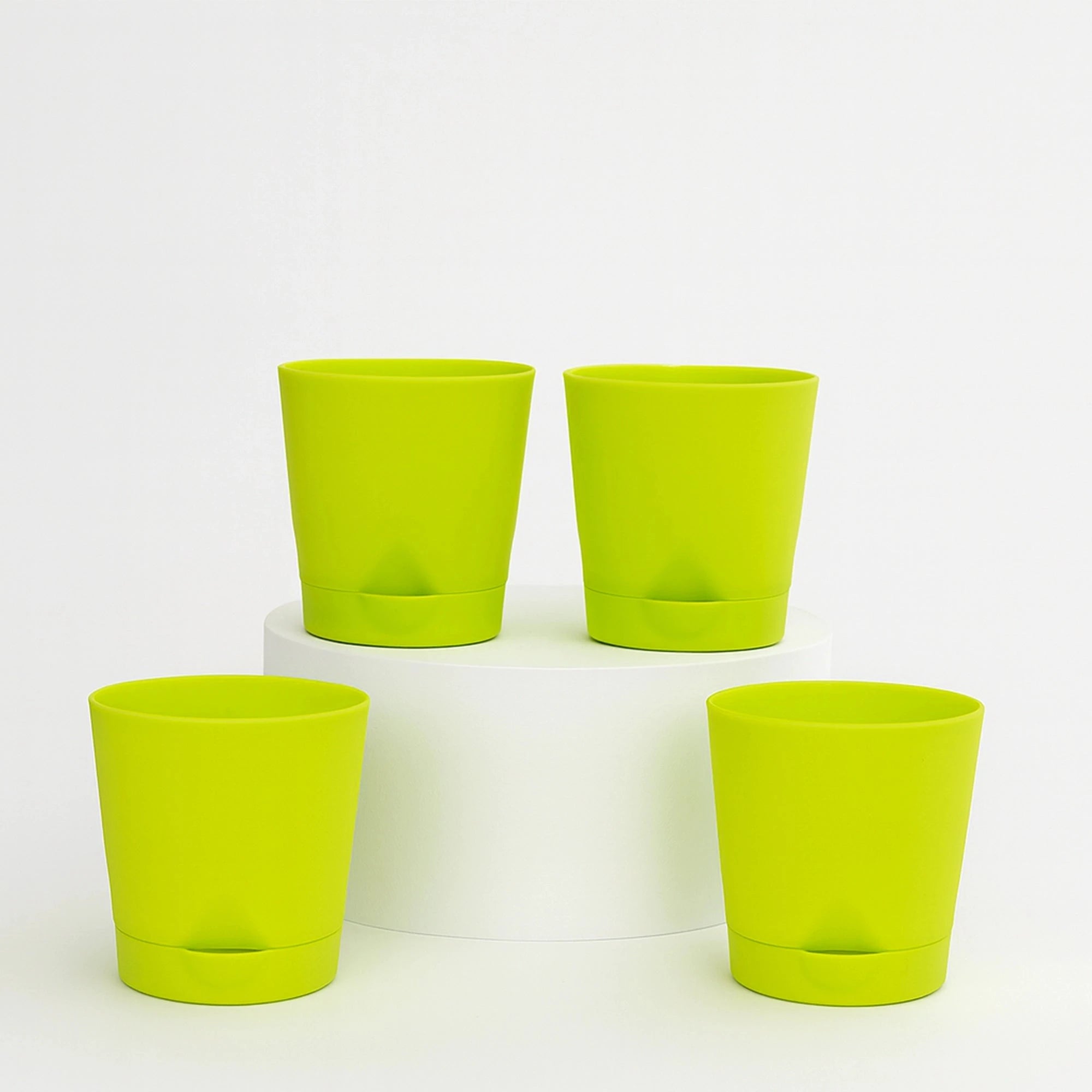 Vivid Self Watering Pot - (Set Of 4) Plastic Pot Urban Plant