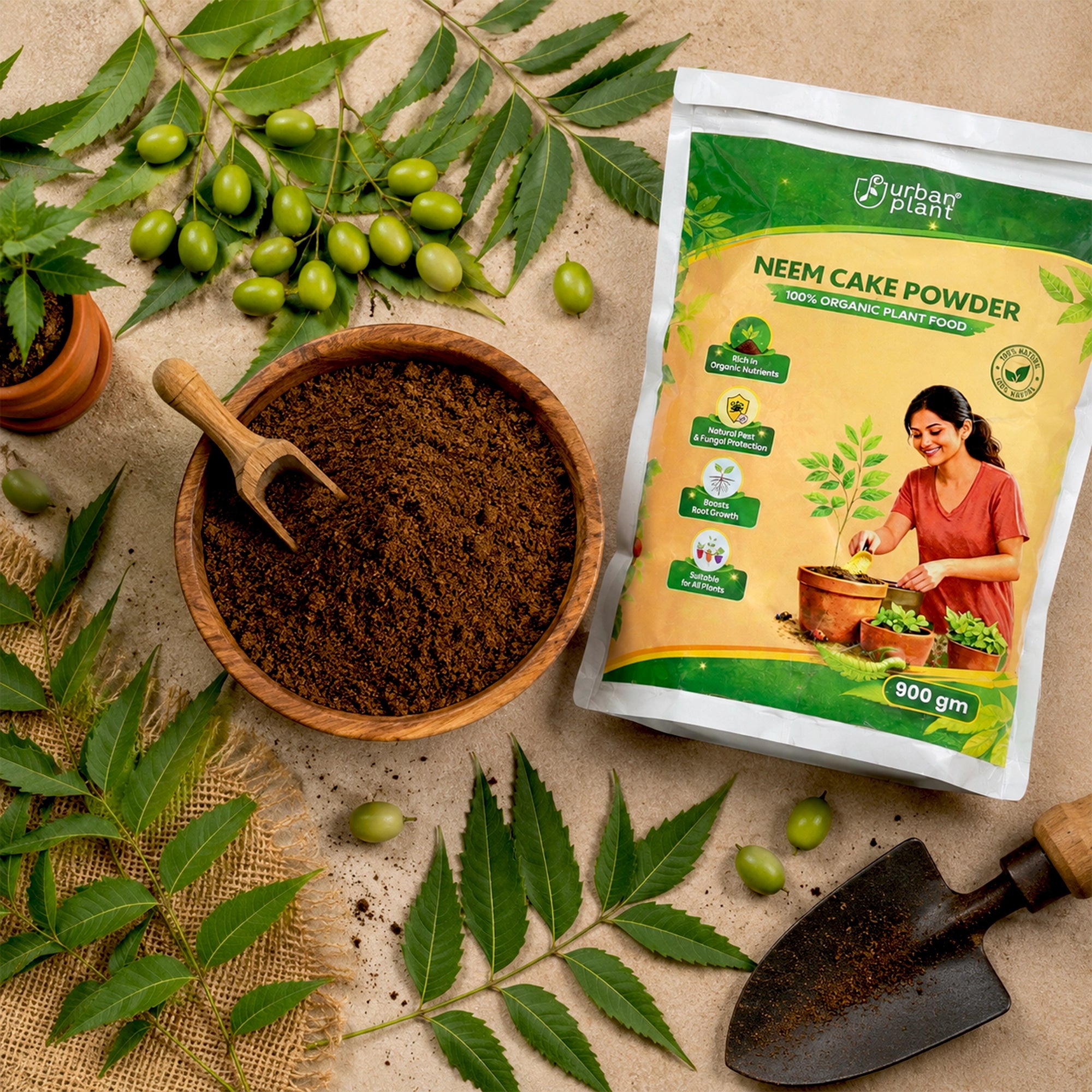 Urban Plant Neem Cake Powder 900 gm
