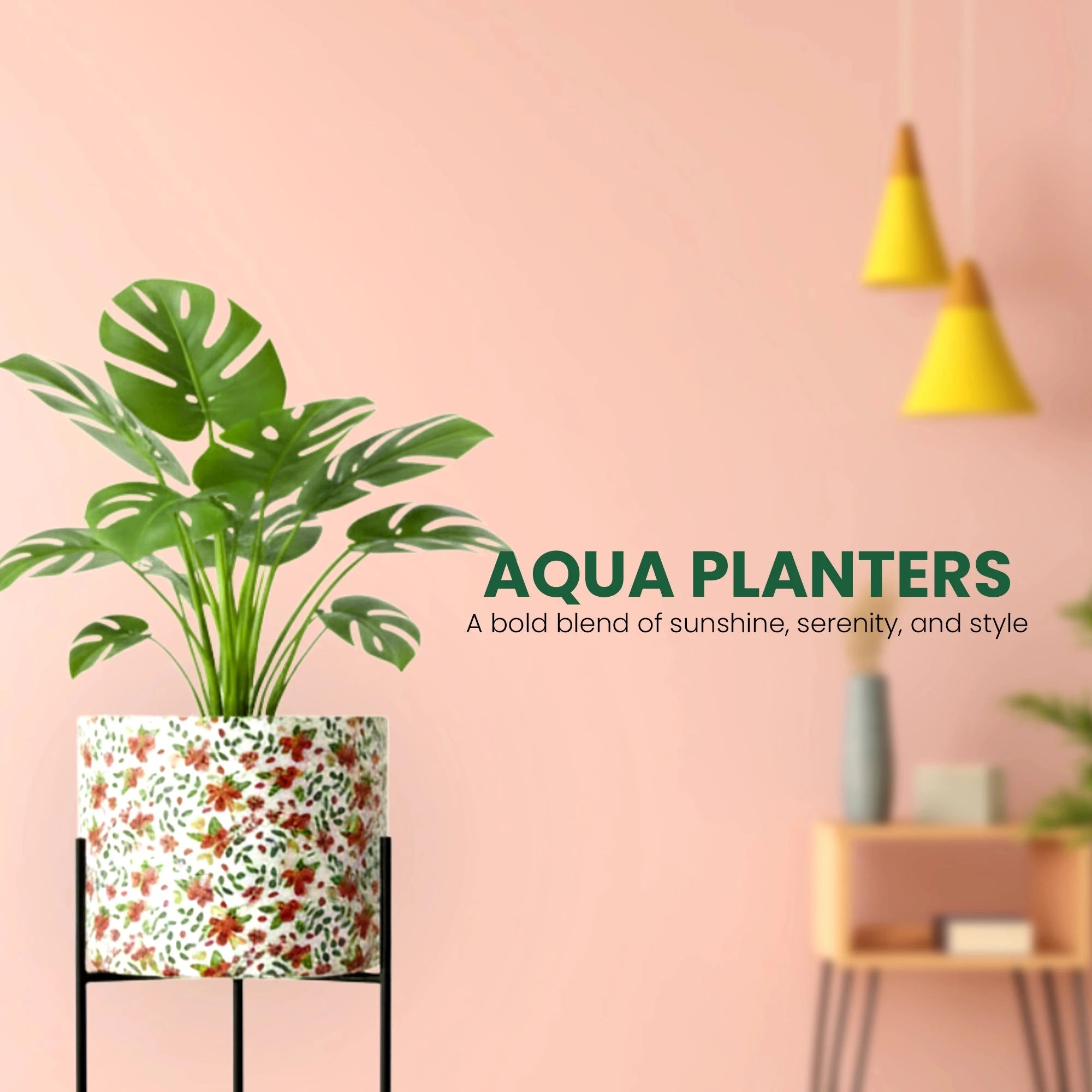 Vantira Planter with Stand Metal Planter Urban Plant