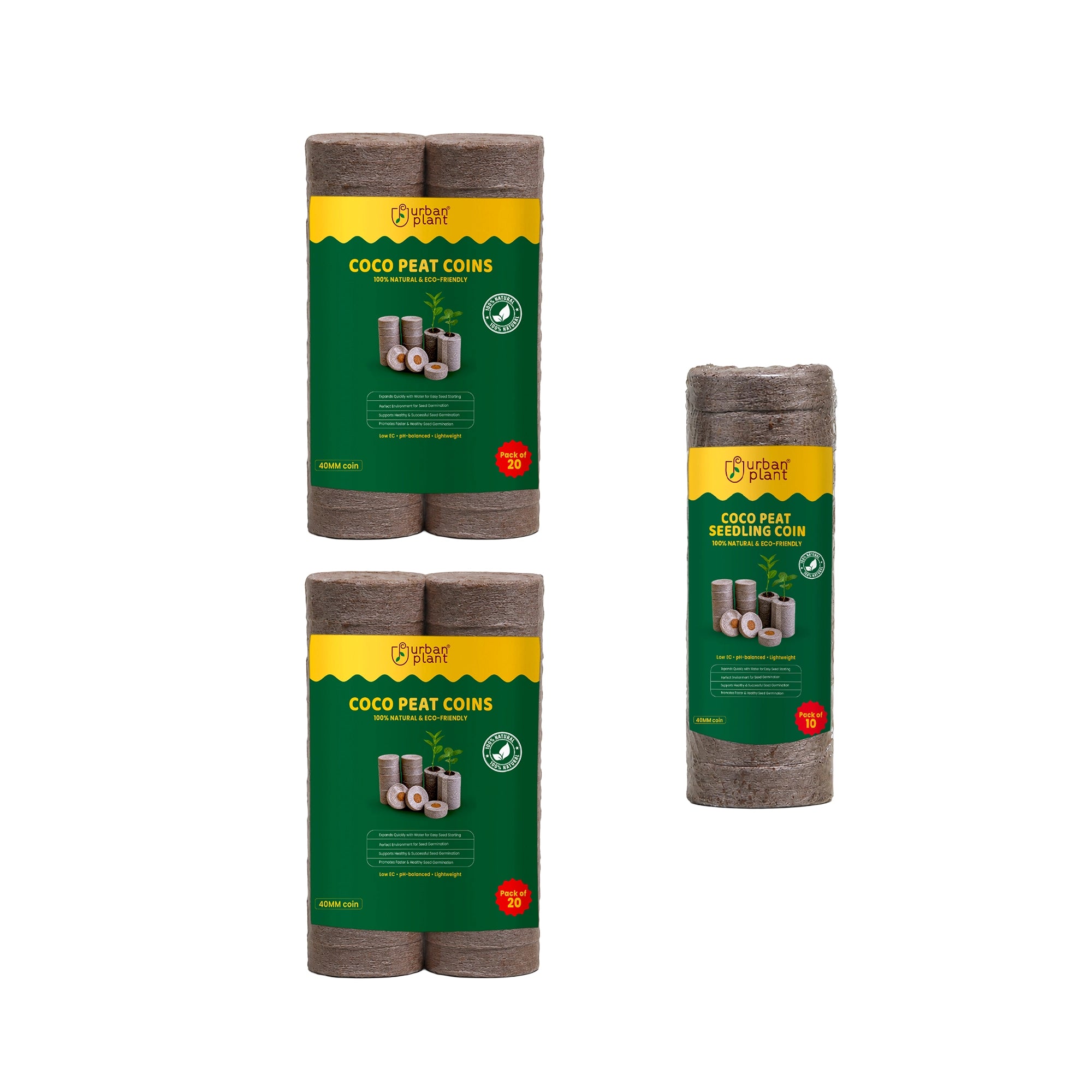 Cocopeat Seedling Coin - (with Plug)