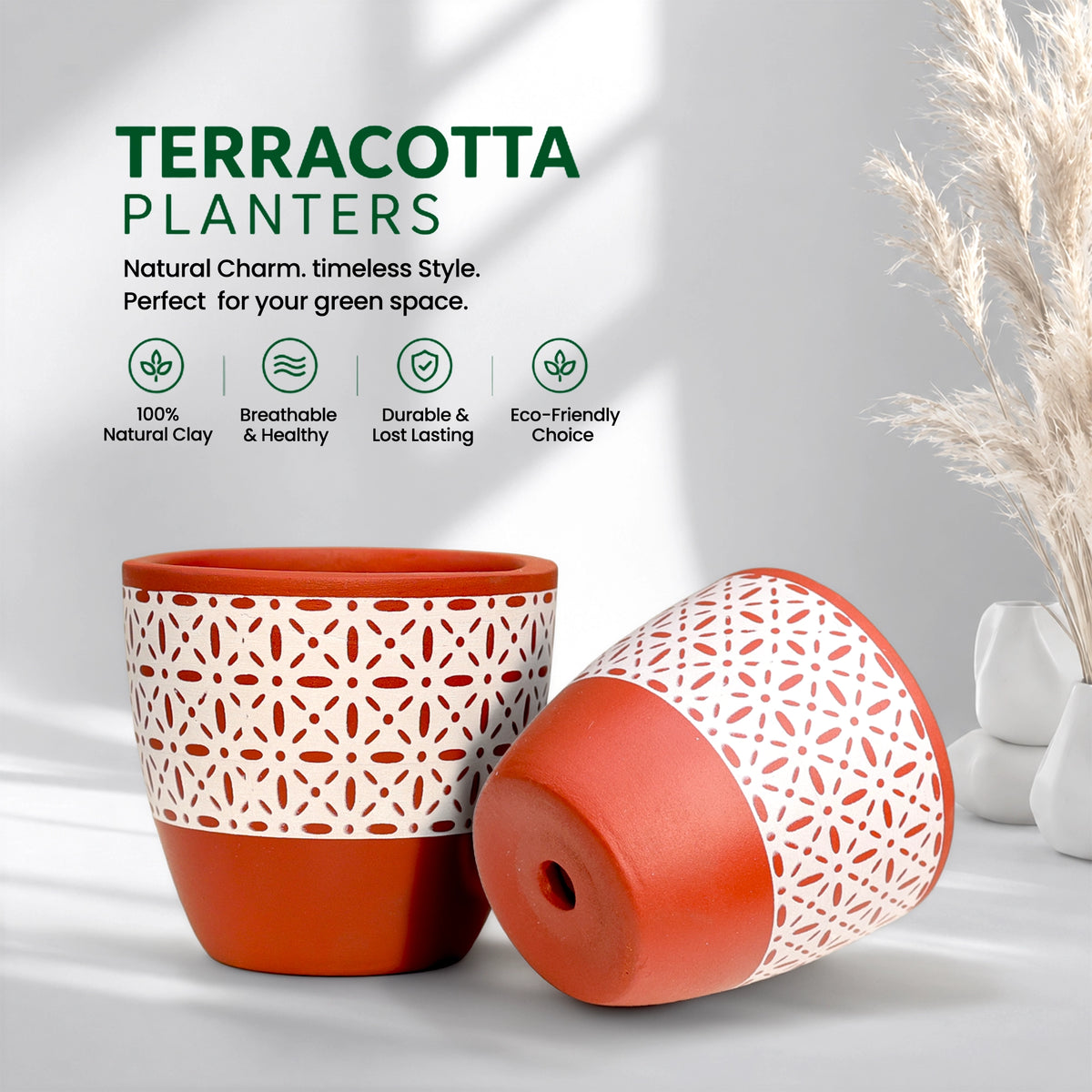 Clay Canvas Terracotta Pot Pattern: Heritage