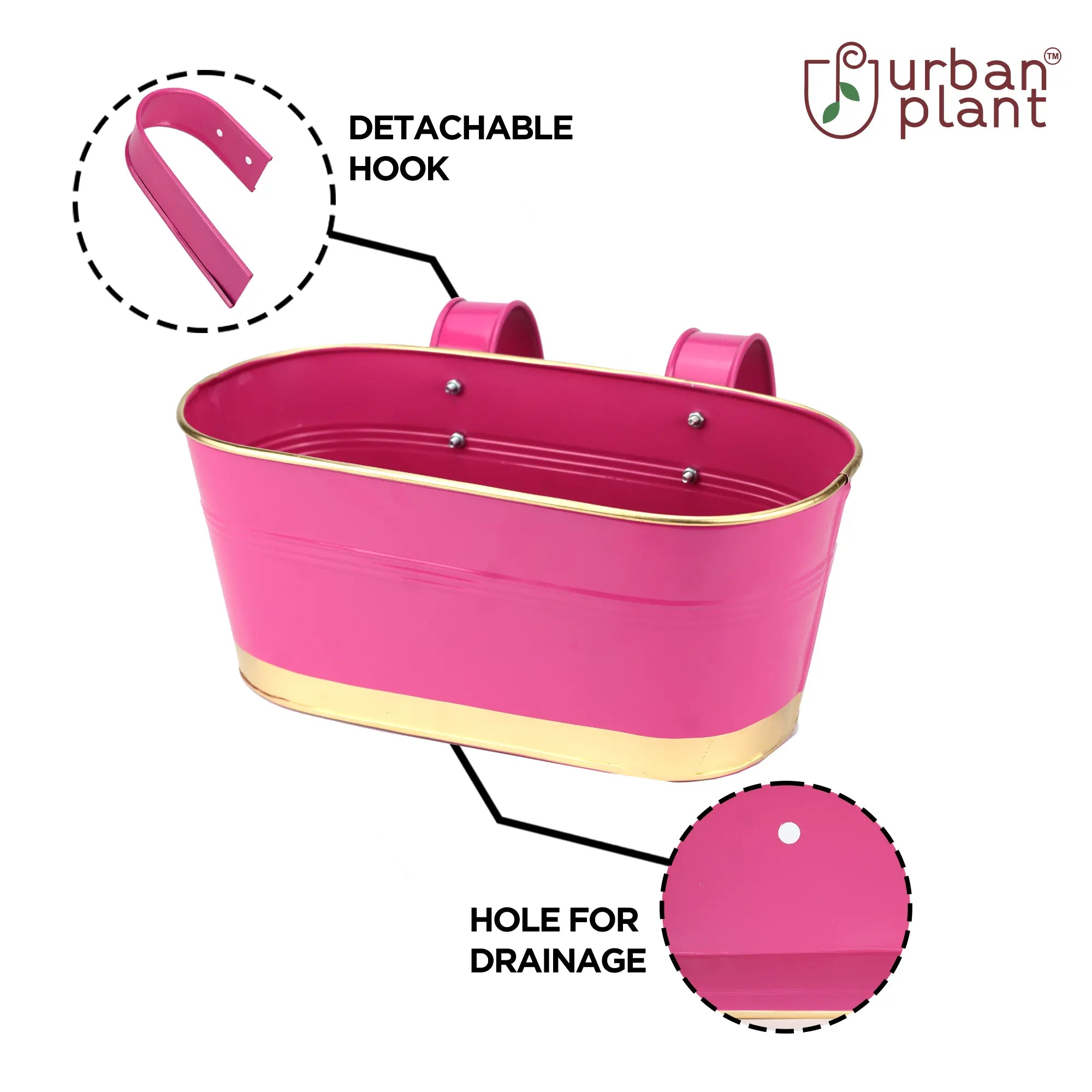 Urban Plant Zephyr Balcony & Railing Planters Urban Plant