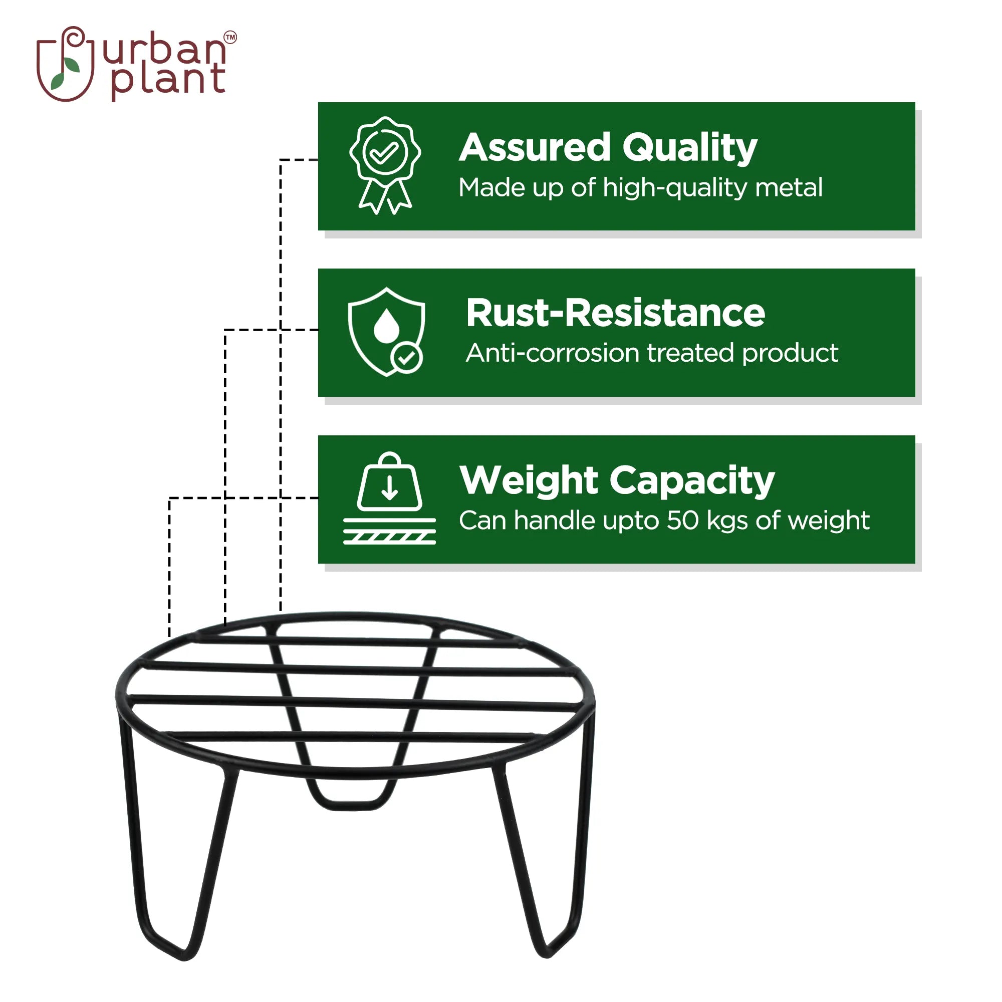 Urban Plant Durable Easy Pot Stand (1171) Pot Stand Urban Plant