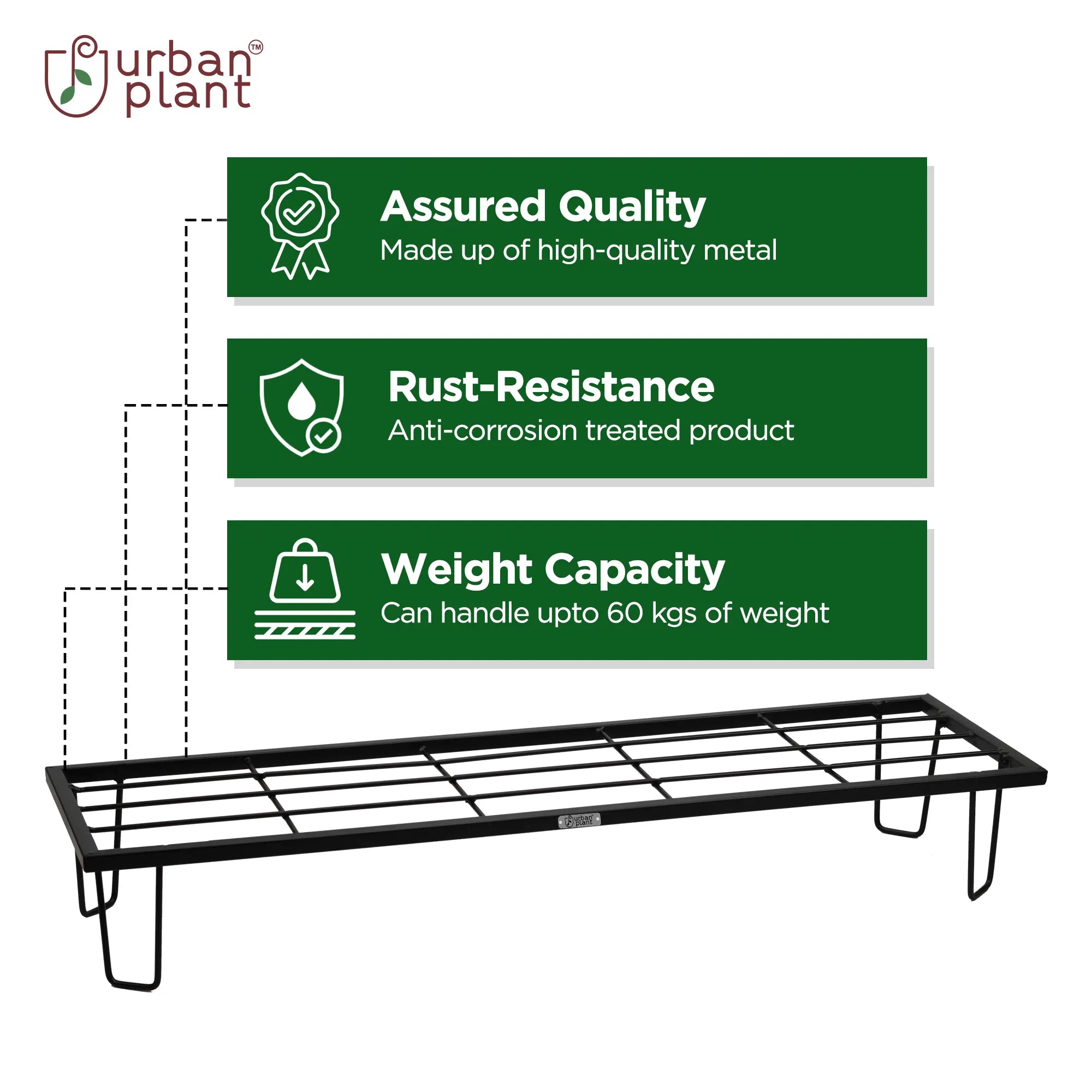 Urban Plant 'Raven' Pot Stands (1173B) Urban Plant