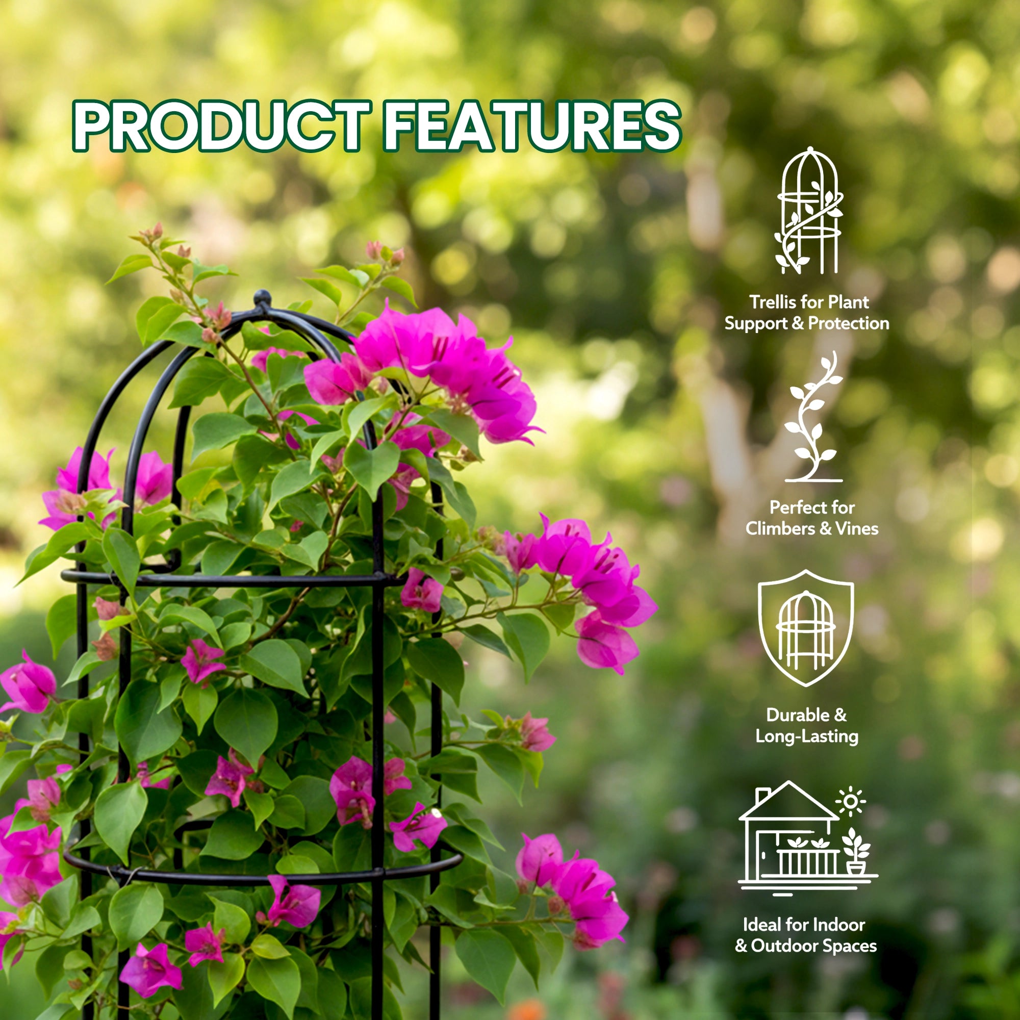 Urban Plant Trellis for Plant Protection - (Set of 3)