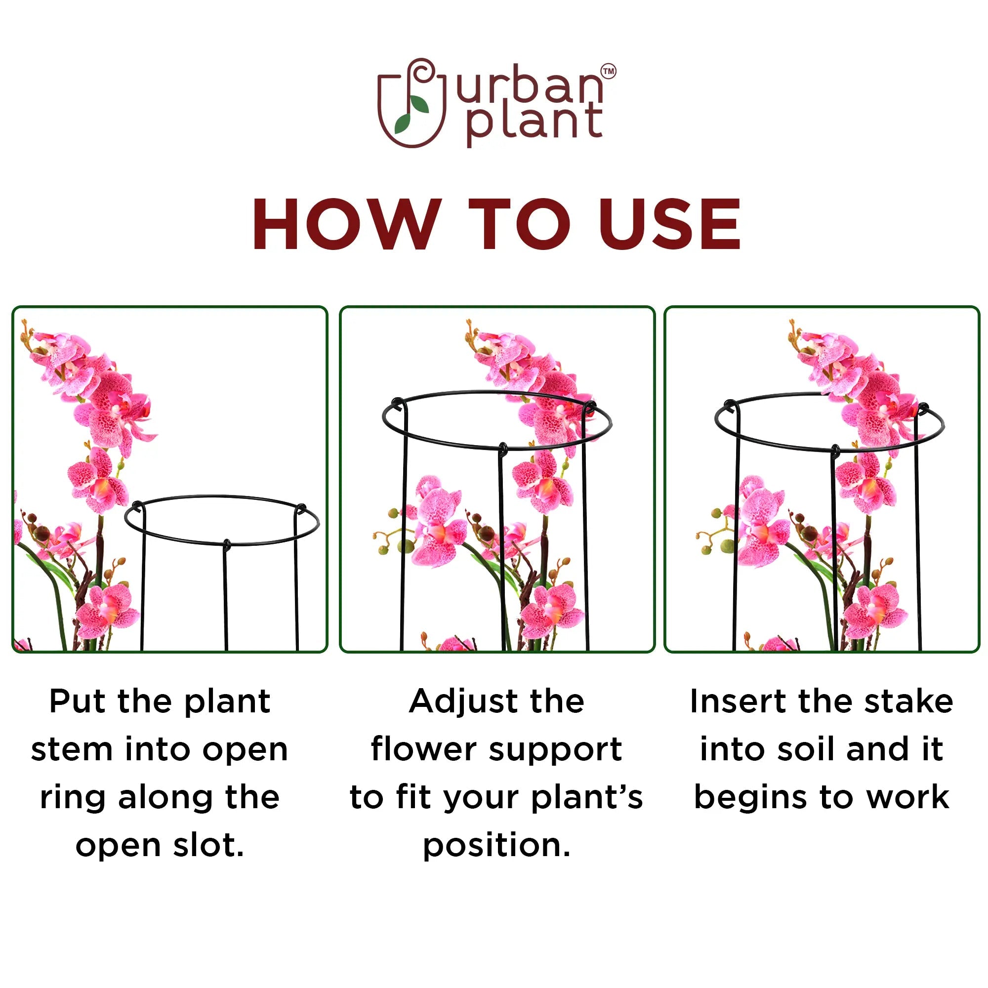 Urban Plant Minimalistic Trellis Plant Support-Pack of 3 (No. 1603) Urban Plant