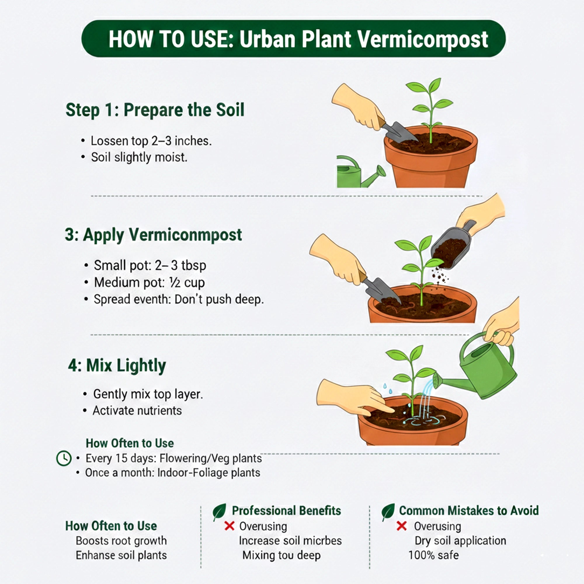 Vermicompost Organic Fertilizer how to use