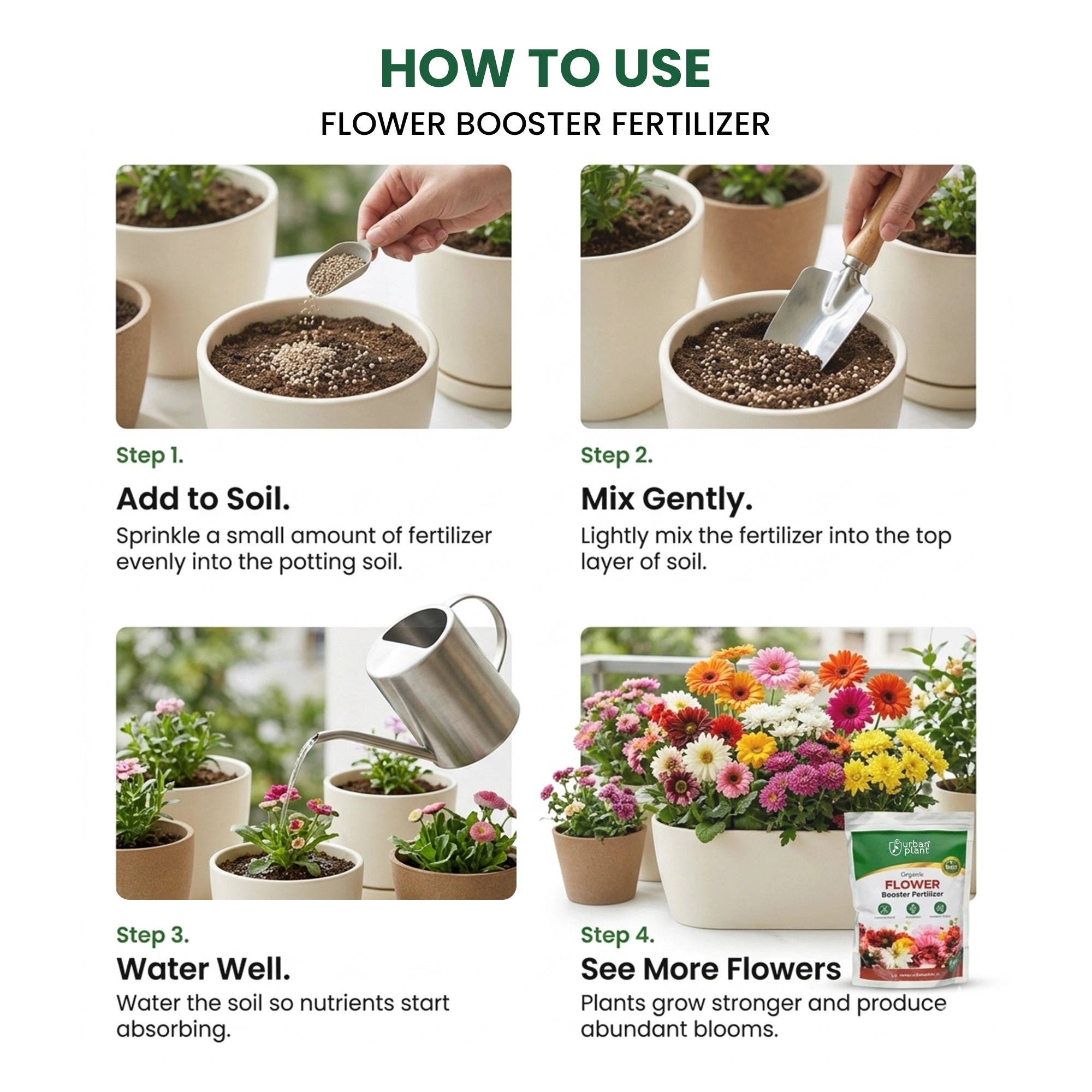 Flower Booster Fertilizer how to use