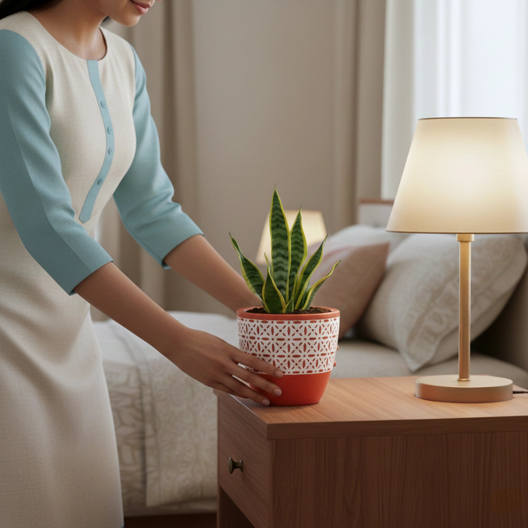 Urban Plant Clay Canvas Terracotta Pot tabletop for home décor