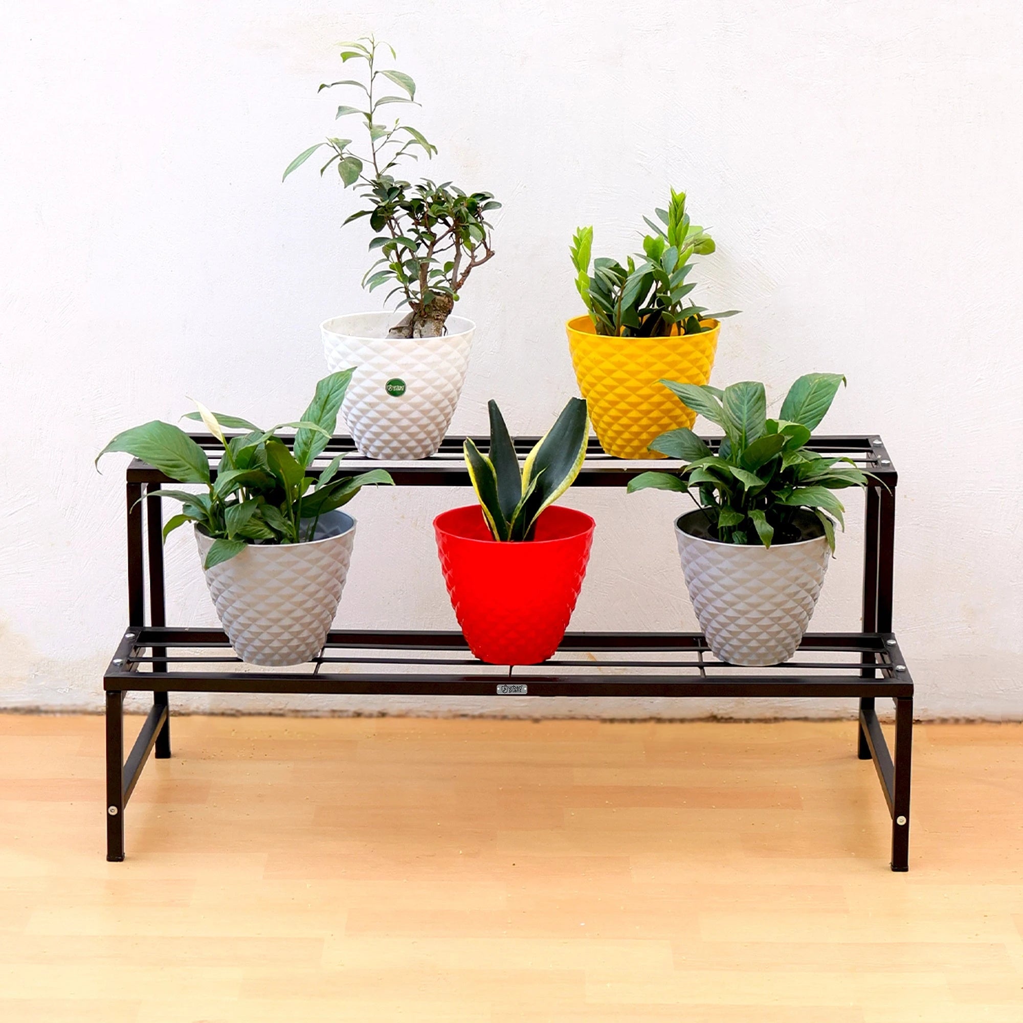 Urban Plant Heavy Duty 2 Step Planter Pot Stand Metal Stand Urban Plant