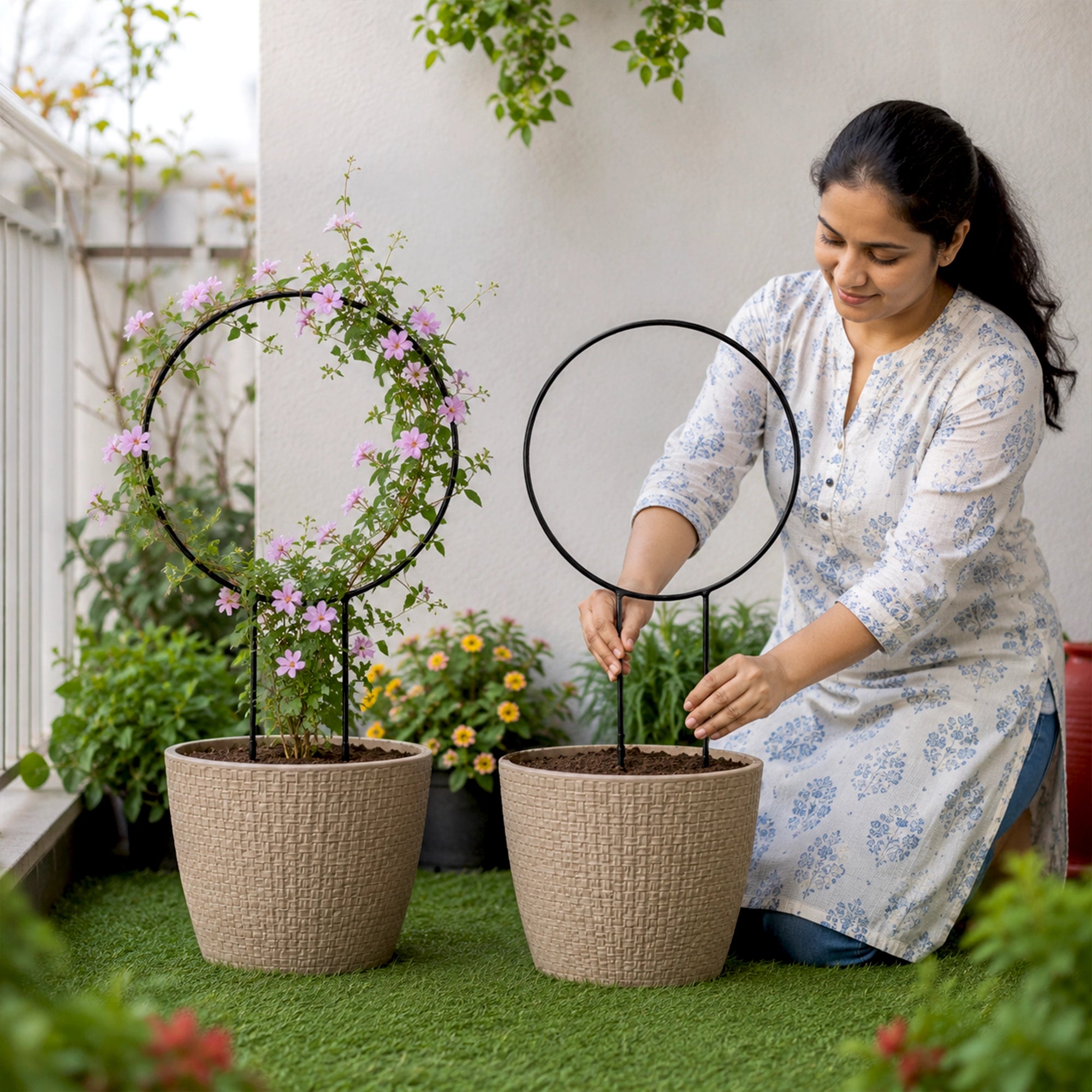 Urban Plant Round Shaped Trellis