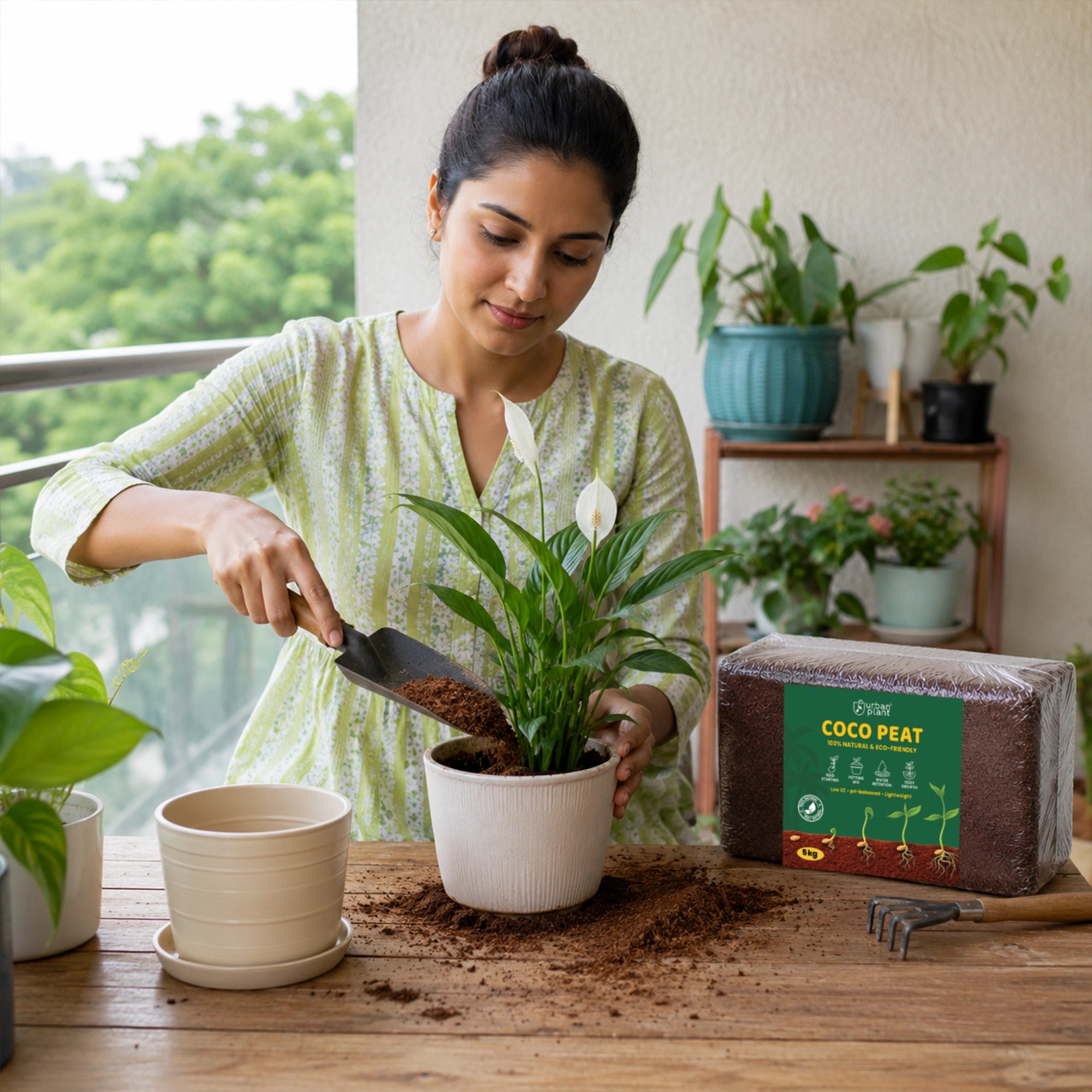 Urban Plant Cocopeat Block - 5 kg