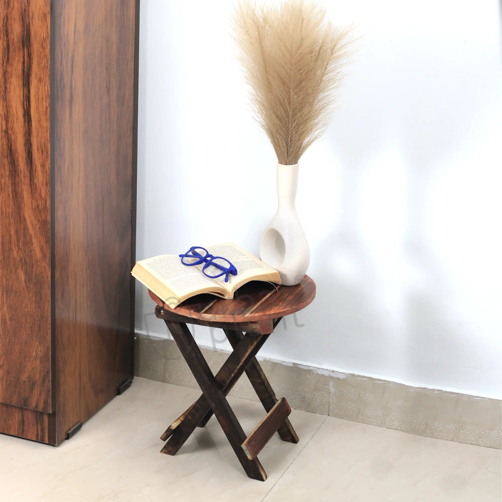 Lock-the-Block Wooden Stool Planter Pot Stand Urban Plant