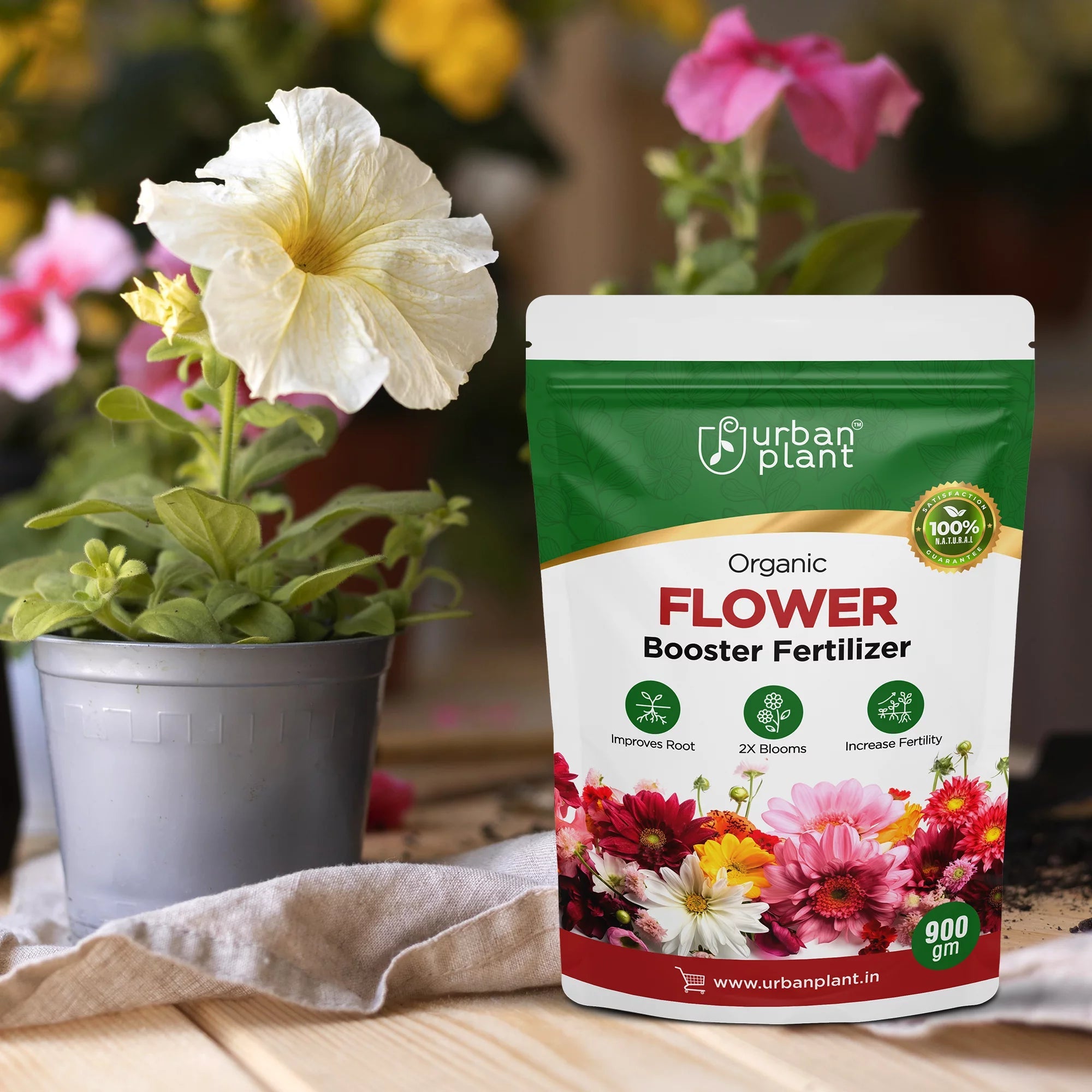 Flower Booster Fertilizer for Rose Plants 900g Potting Mix Urban Plant