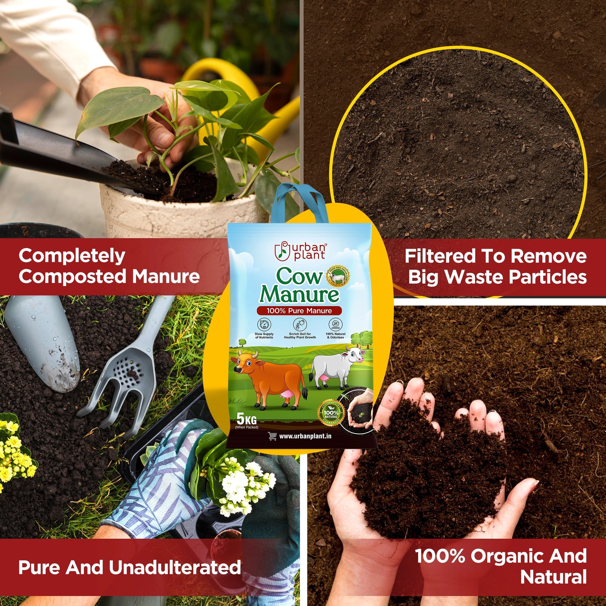 Cow Manure for Plants Potting Mix Urban Plant