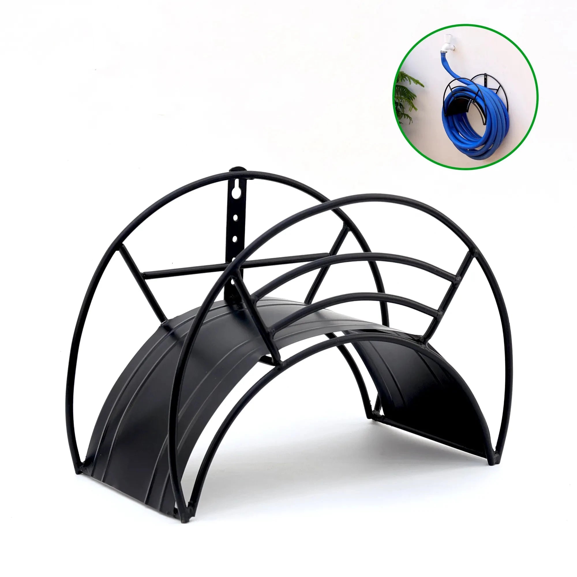 Urban Plant Wall Mount Garden Hose Hanger (Black) Gardening Accessories Urban Plant