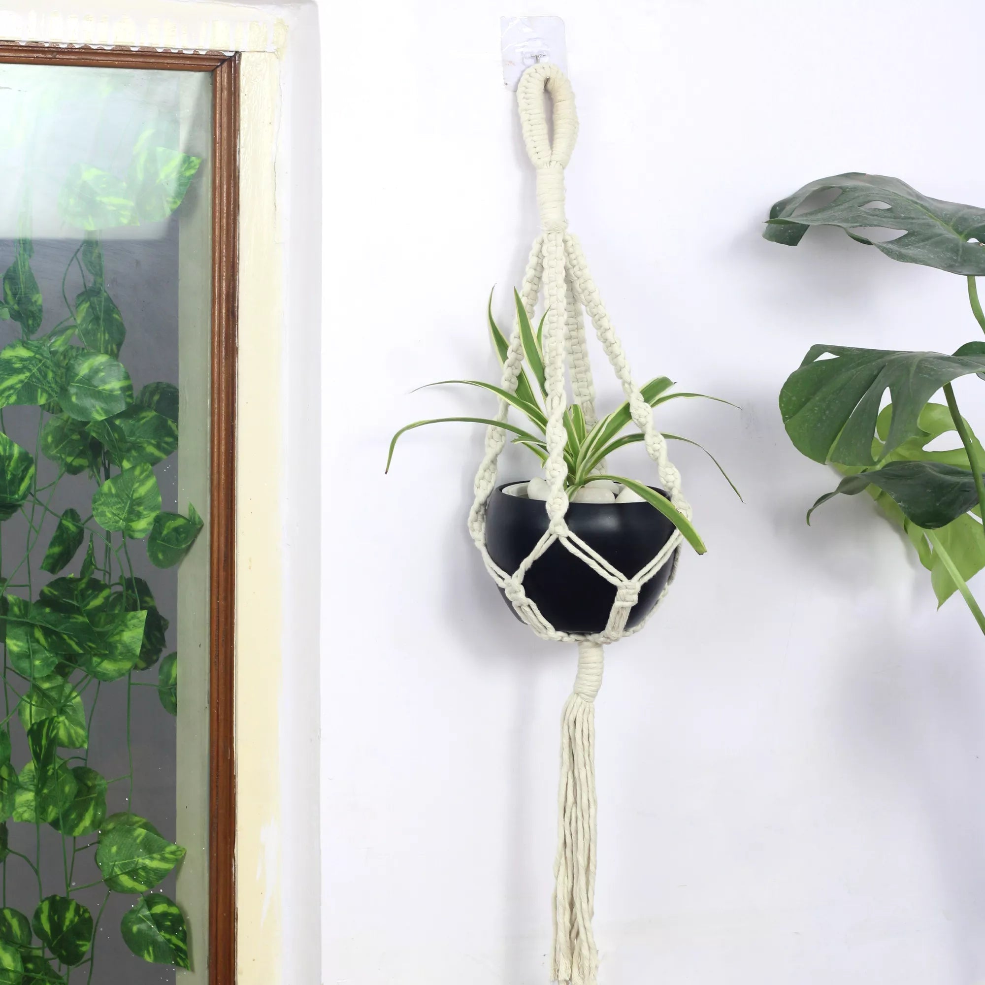 Modern Bohemian Macrame Plant Hanger Hanging Planter Urban Plant