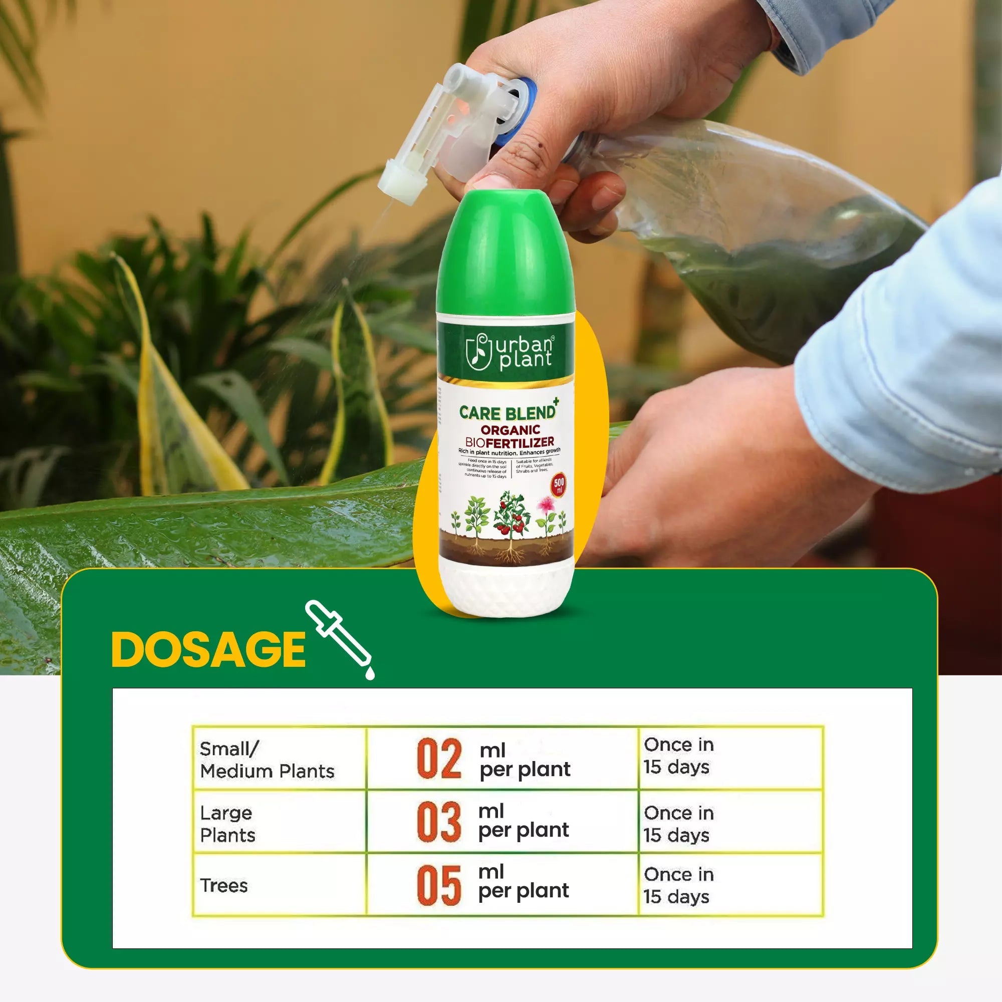 Care Blend Organic Bio Fertilizer for Vegetables, Fruits and Greenie Plant Diet Urban Plant