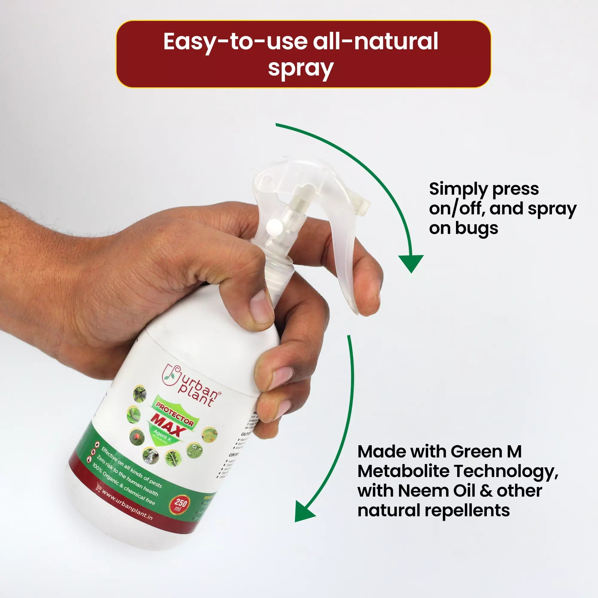 Protector MAX Pest Control for Vegetables, Fruits and Greenie Plant Diet Urban Plant