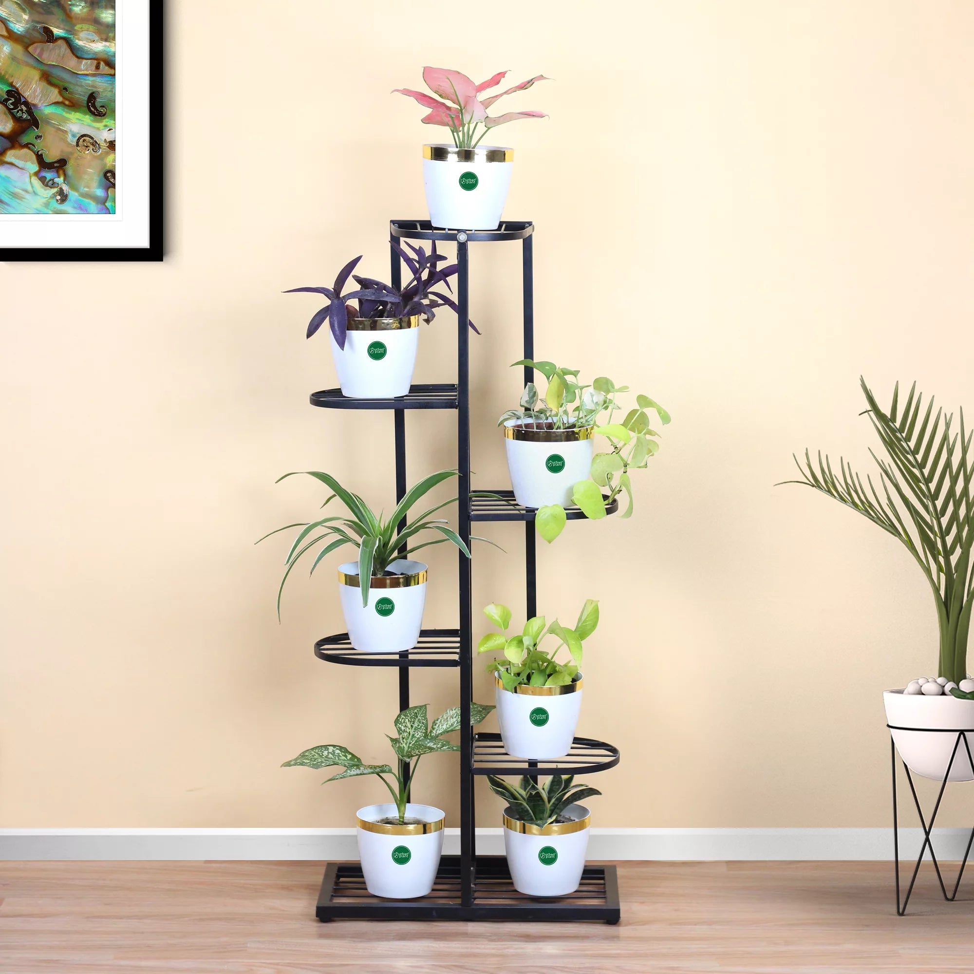 7 Tier Metal Pot Stand Metal Stand Urban Plant