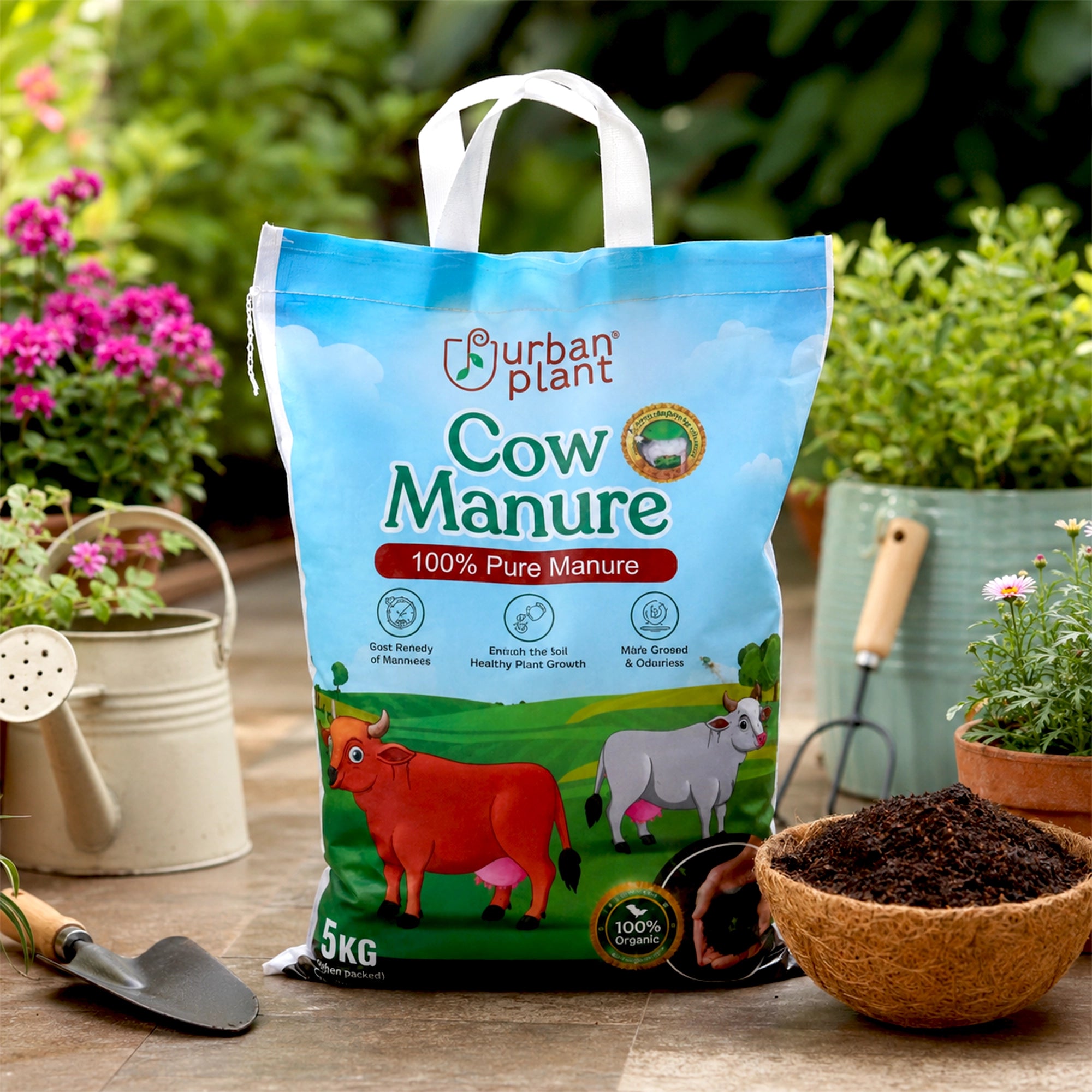 Cow Manure for Plants Potting Mix Urban Plant 5Kg