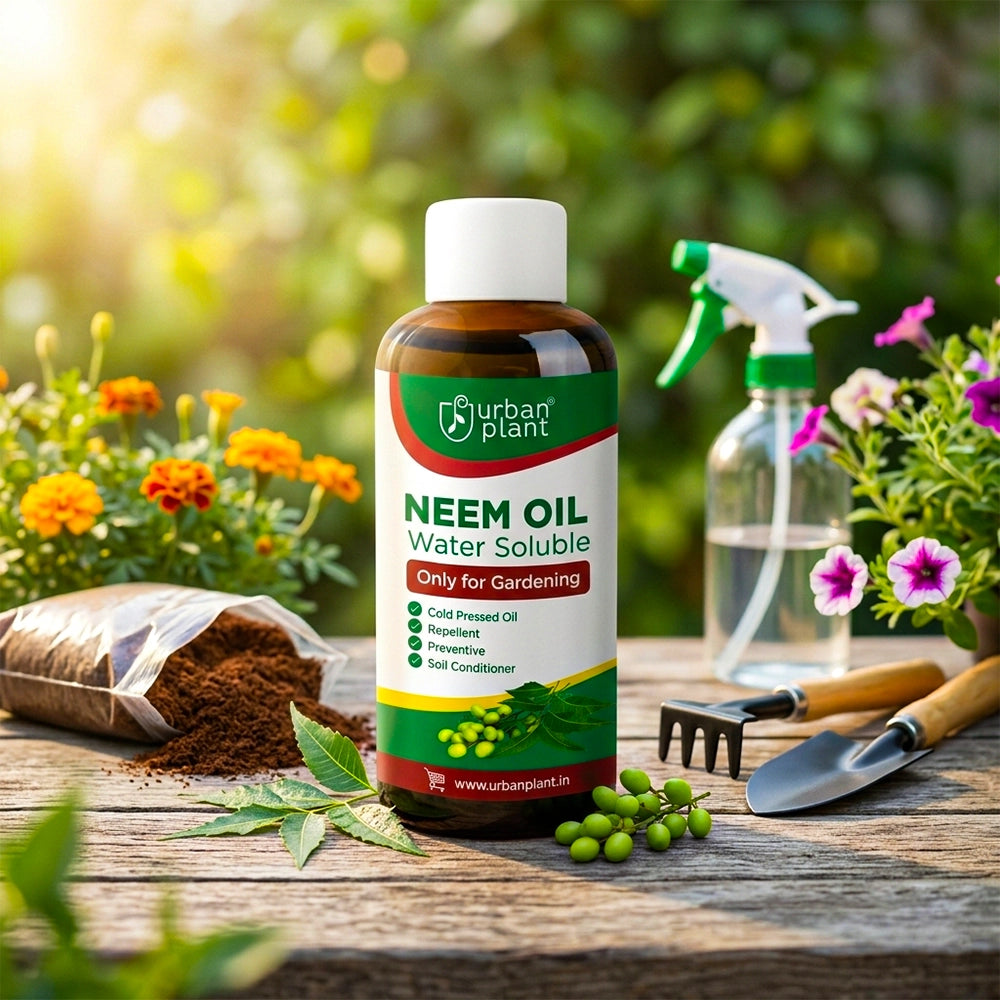 Neem Oil Water Soluble Organic Spray for Gardening Plant Care Urban Plant Pack of 1
