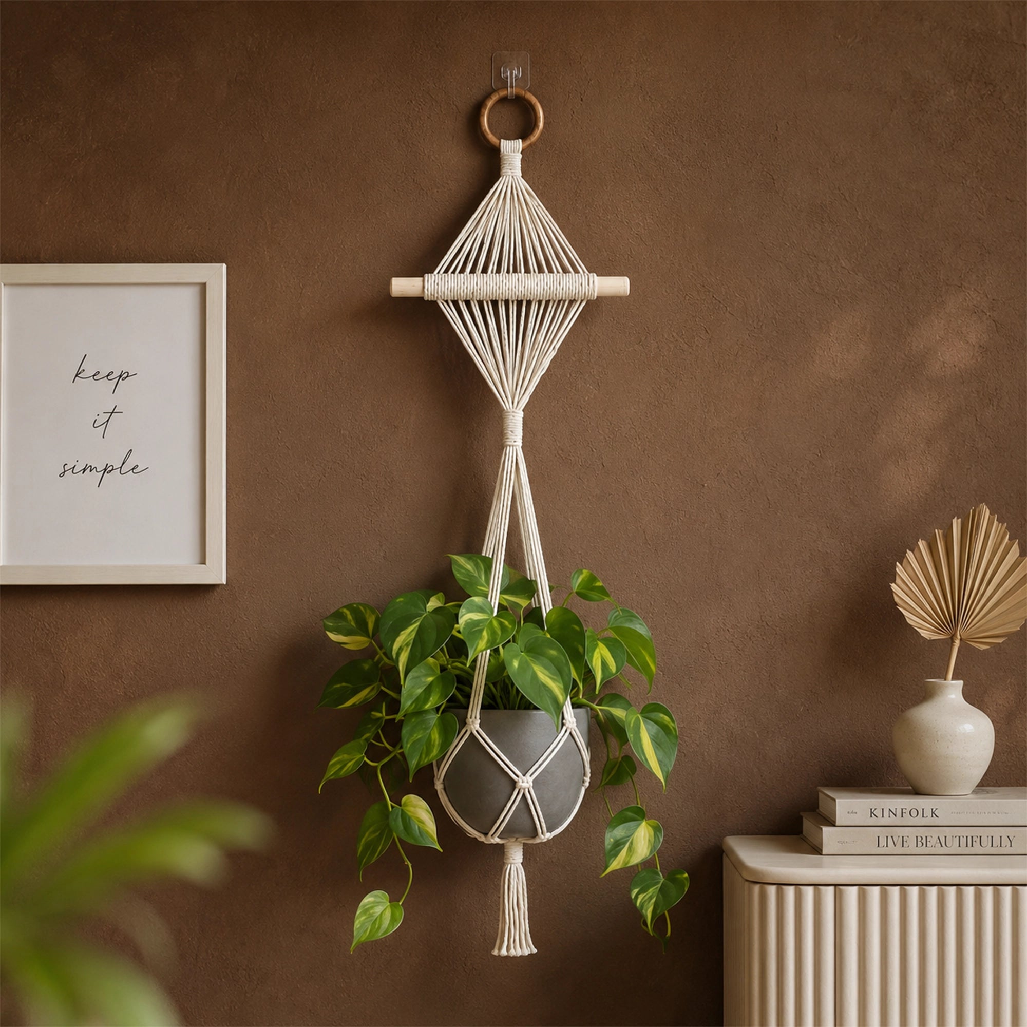 Urban Plant Twisted Tassel Macrame Plant Hanger