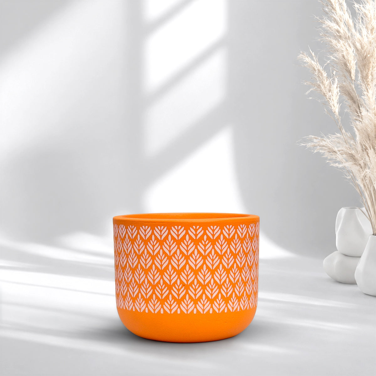 Virasat Terracotta Pot Orange Charm