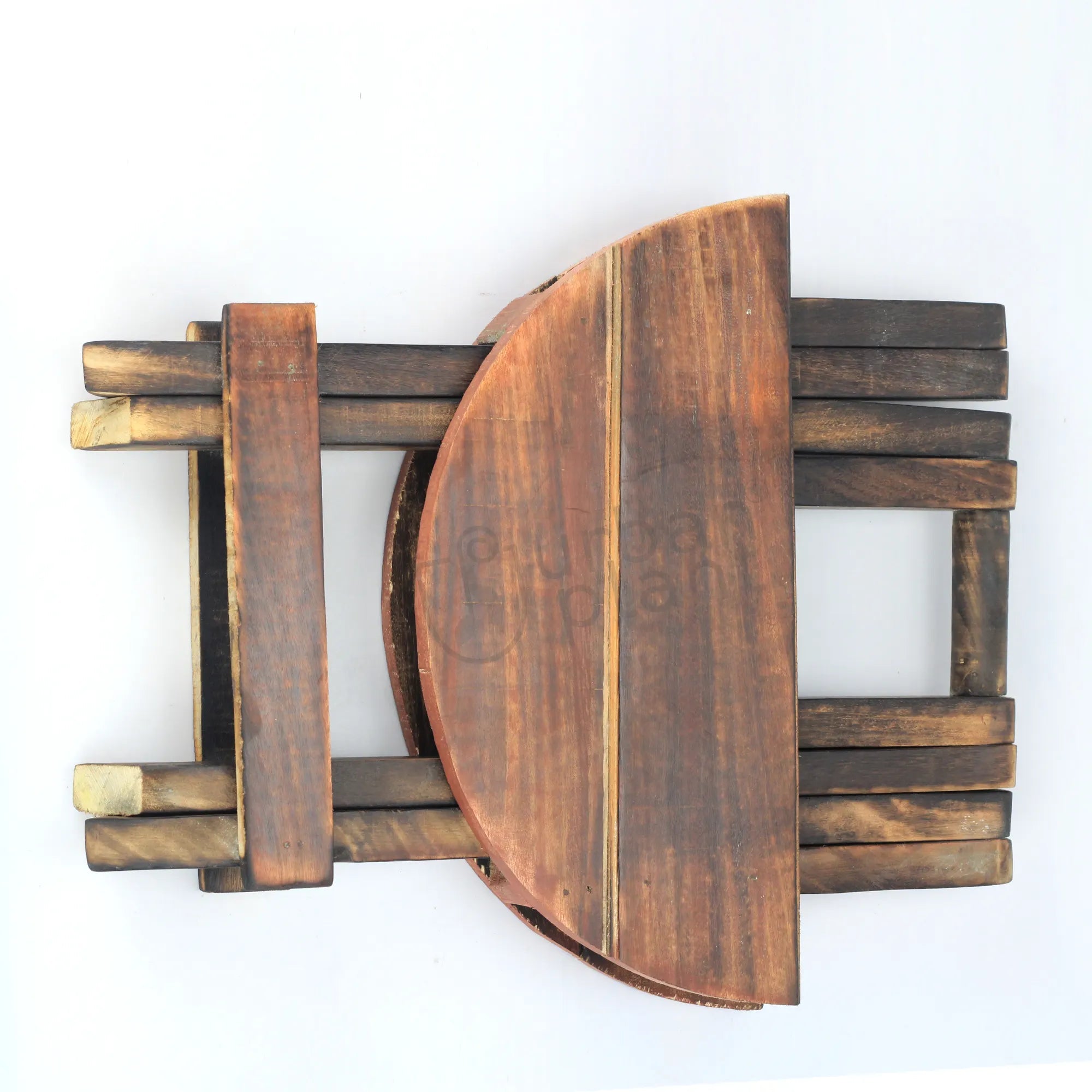 Lock-the-Block Wooden Stool Planter Pot Stand Urban Plant