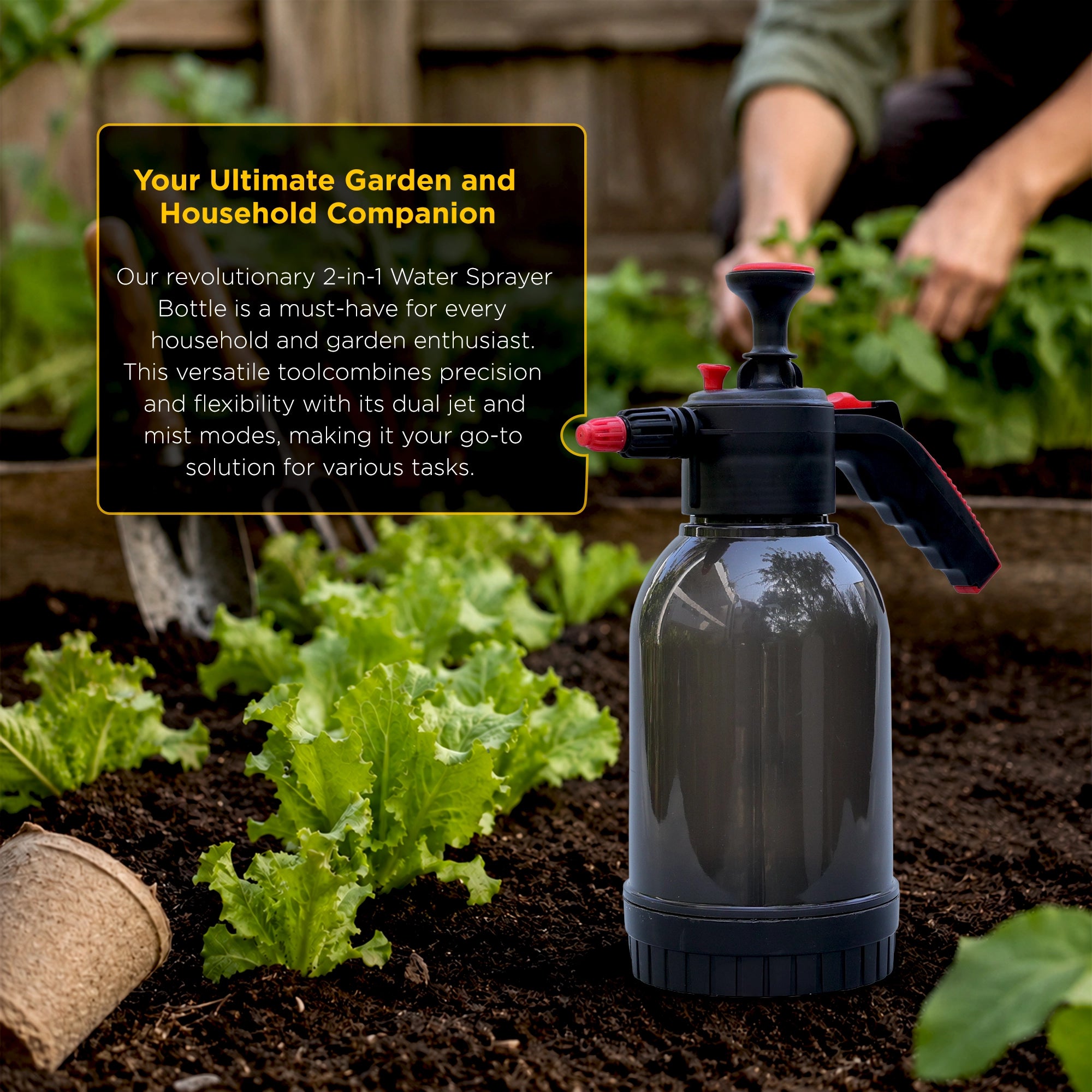 Urban Plant Aquamist Pressure Sprayer Pressure Sprayer Urban Plant Transparent Black