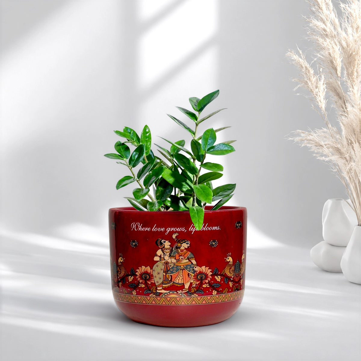 Urban Plant RANG 3D Terracotta Pot Color Sahnayi Red
