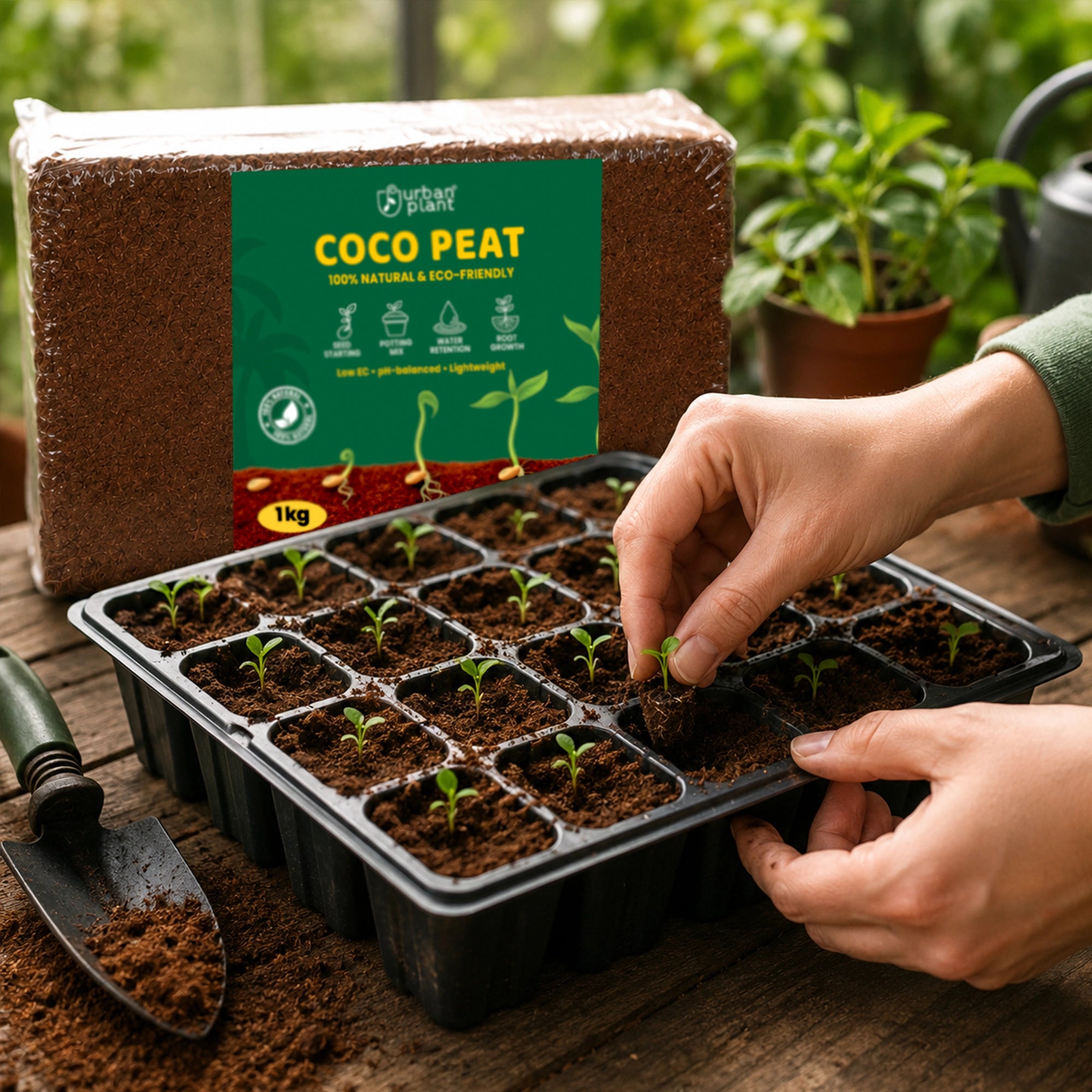 Urban Plant Cocopeat Brick - 1 kg