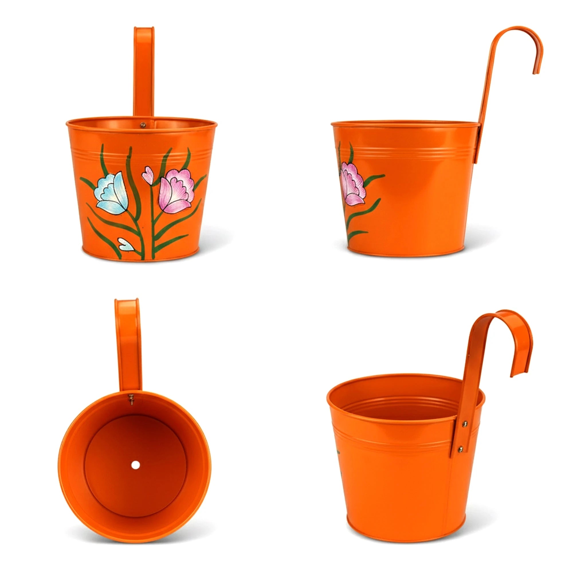 Vibrant Railing Hanging Planters - (Set of 5) Hanging Planter Urban Plant