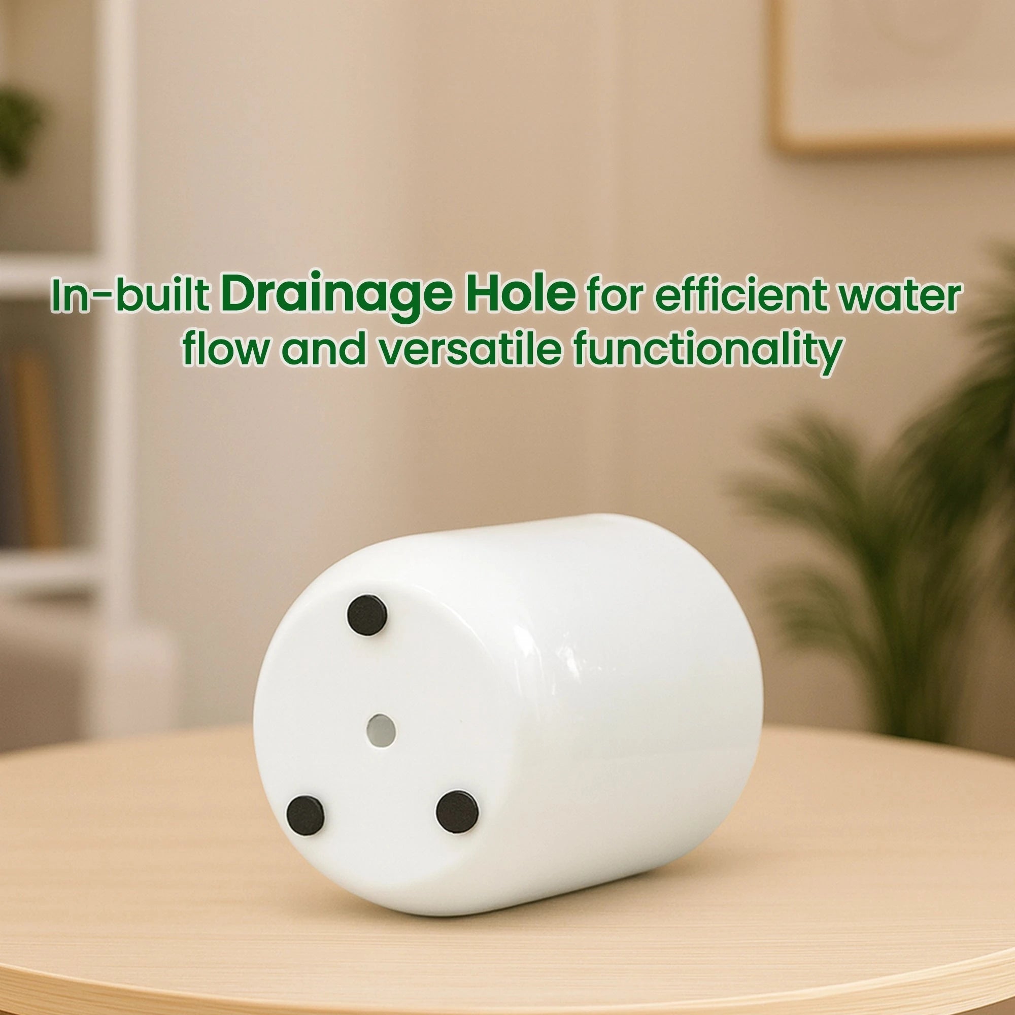 Metallic Miniature Planter (White - Pack of 1) Metal Planter Urban Plant