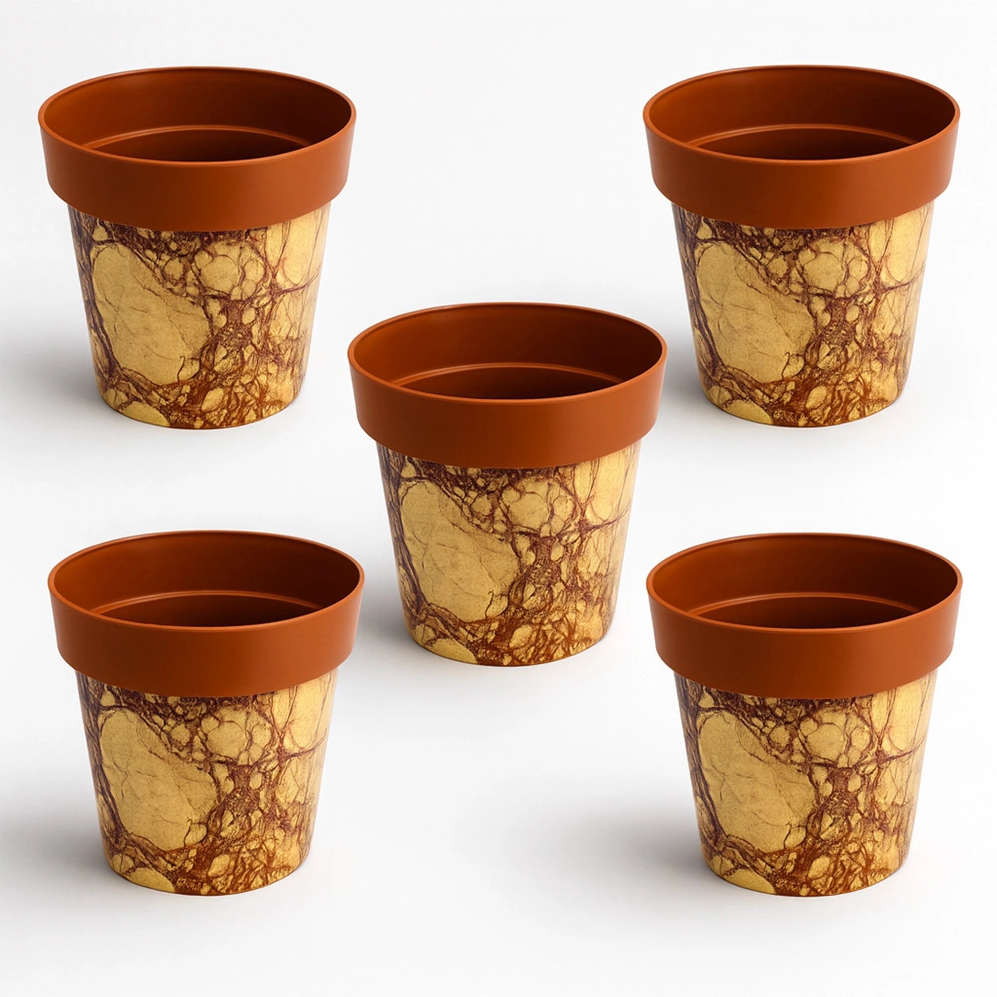 Colourpop Pots - (Set of 5) Plastic Pot Urban Plant