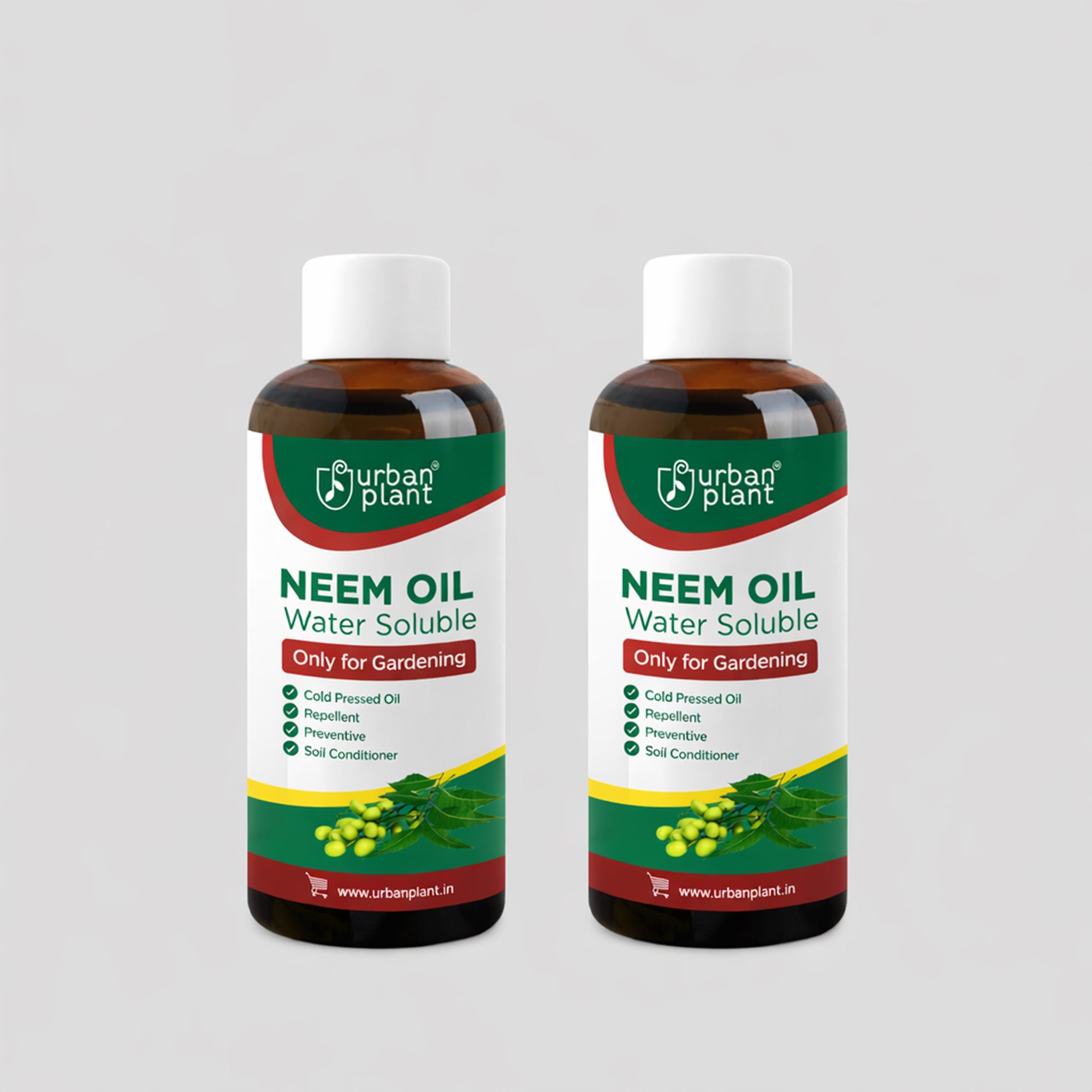 Neem Oil Water Soluble Organic Spray for Gardening Plant Care Urban Plant Pack of 2