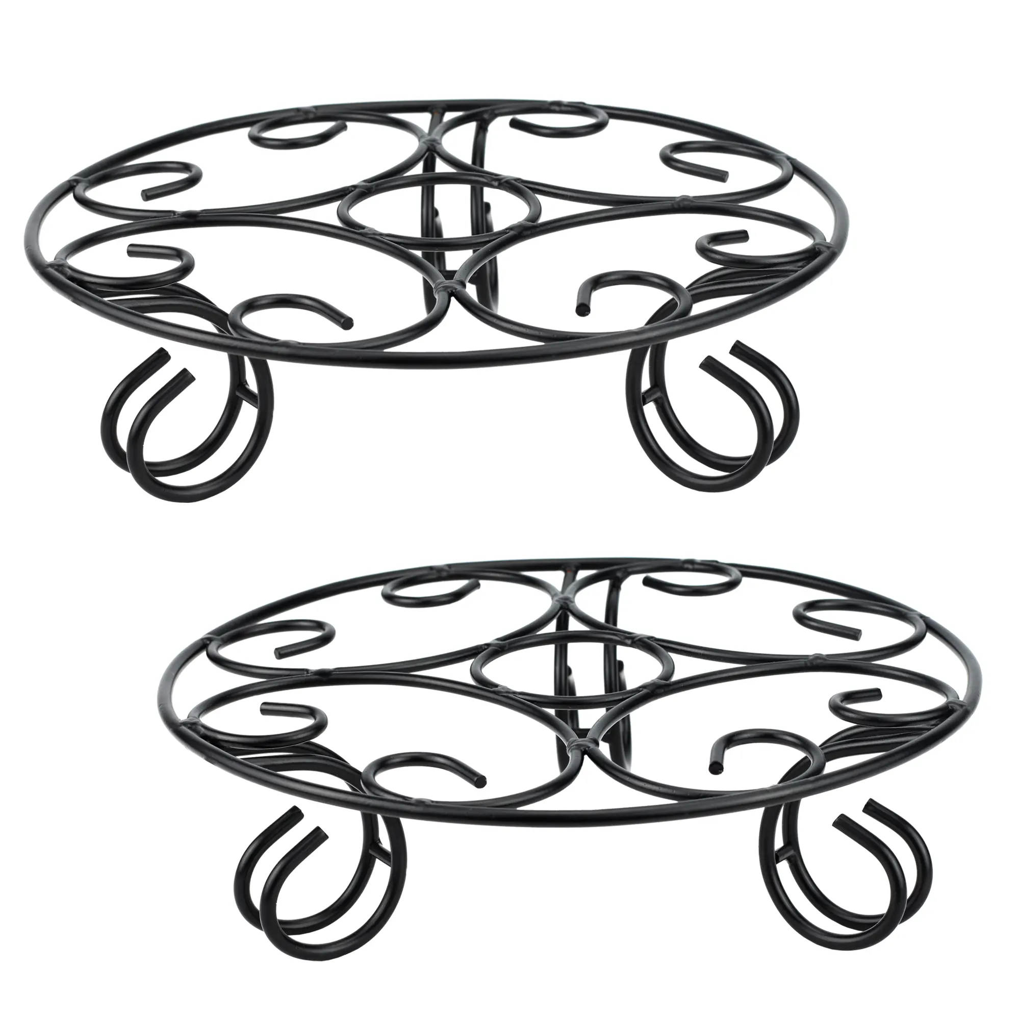 Buy Designer Metal Pot Stand Set Of 2 Urban Plant buy-designer-metal-pot-stand-set-of-2-urban-plant