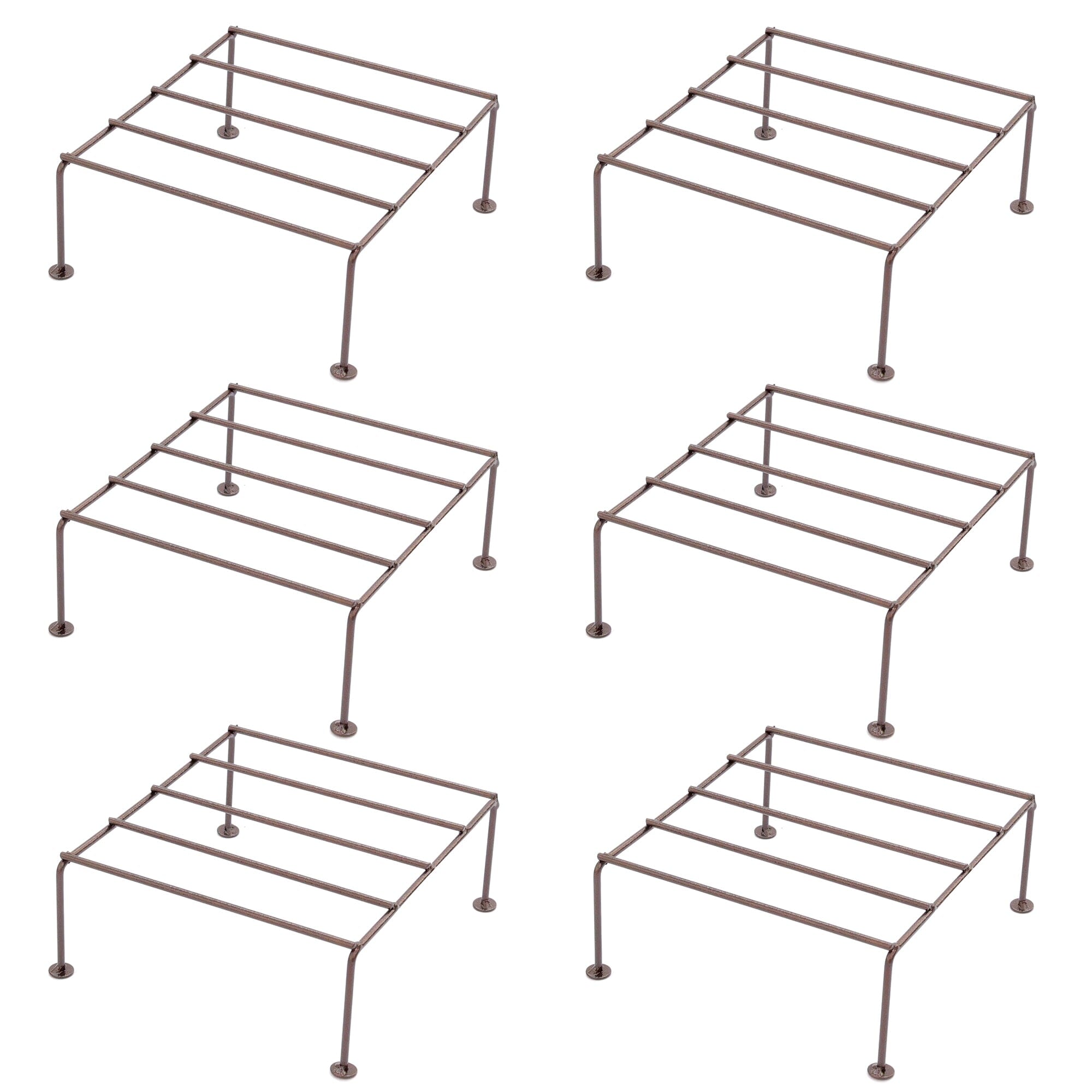 Urban Plant Titanium Stand (Set of 6 - Brown) Metal Stand Urban Plant