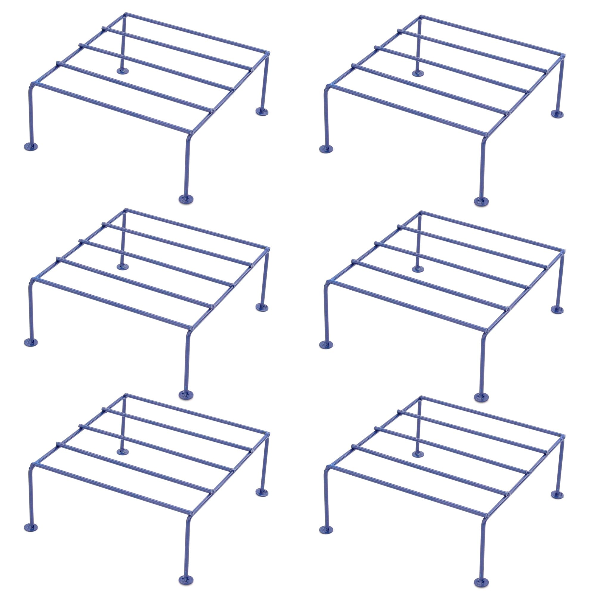 Urban Plant Titanium Stand (Set of 6 - Blue) Metal Stand Urban Plant