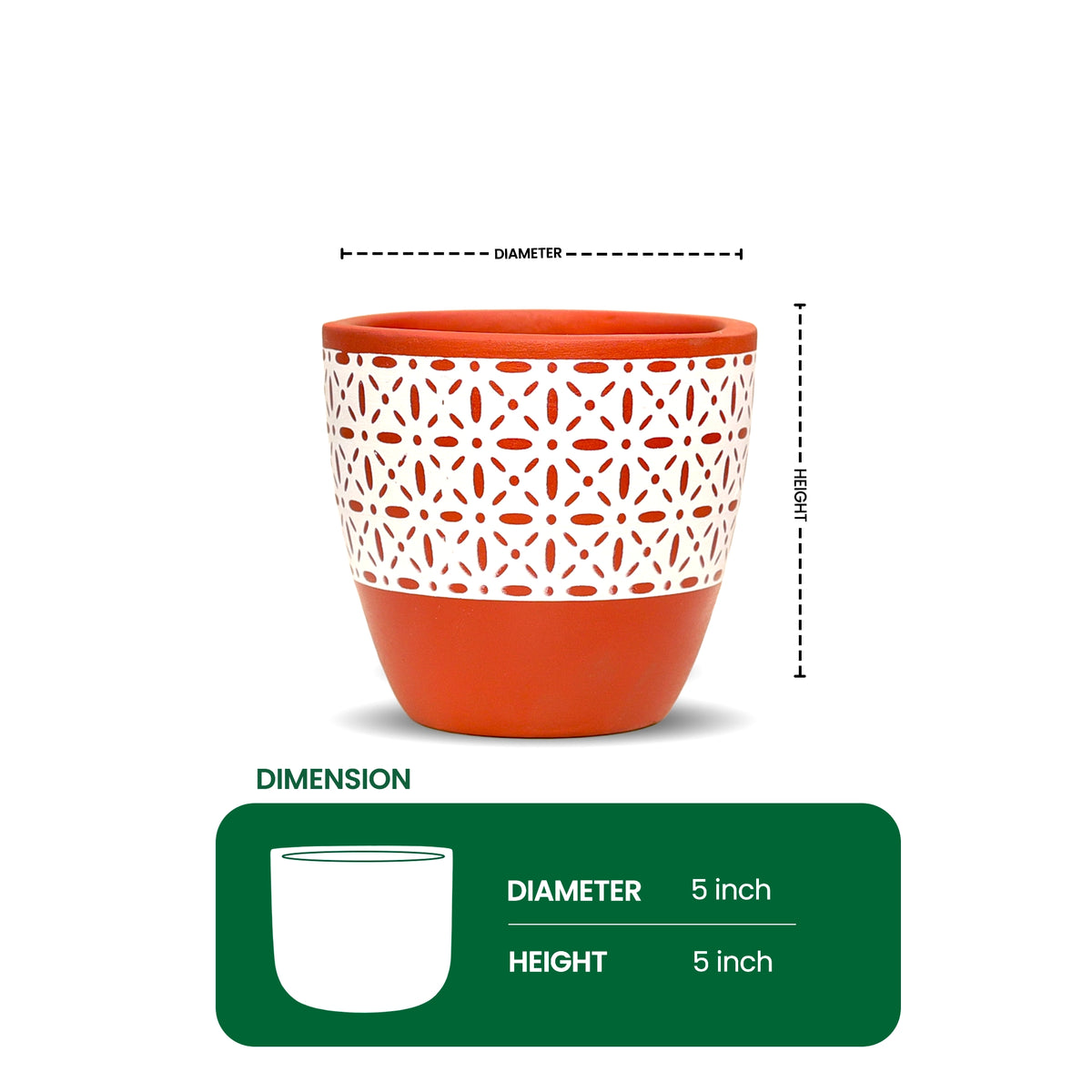 Clay Canvas Terracotta Pot Pattern: Heritage