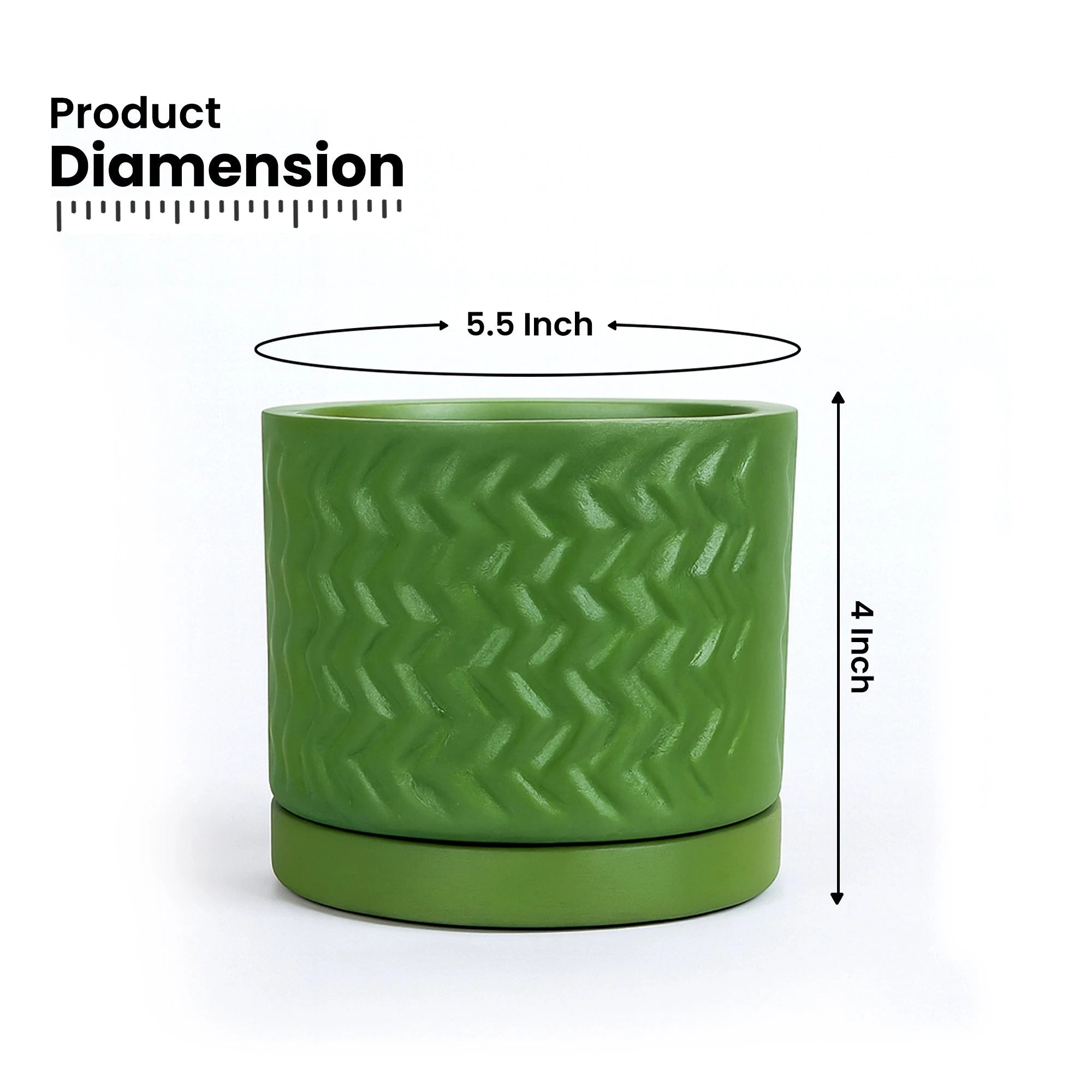 Fresh Breath Terracotta Pot with Saucer Urban Plant