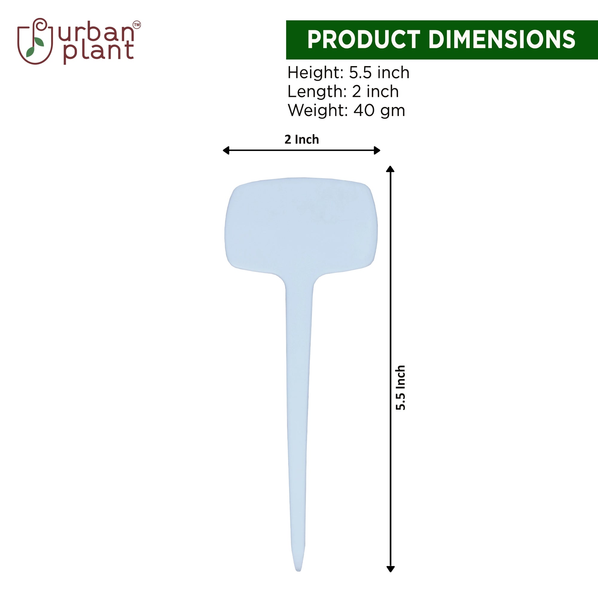 Urban Plant Gardening Name Tag - (Set of 10) Gardening Accessories Urban Plant