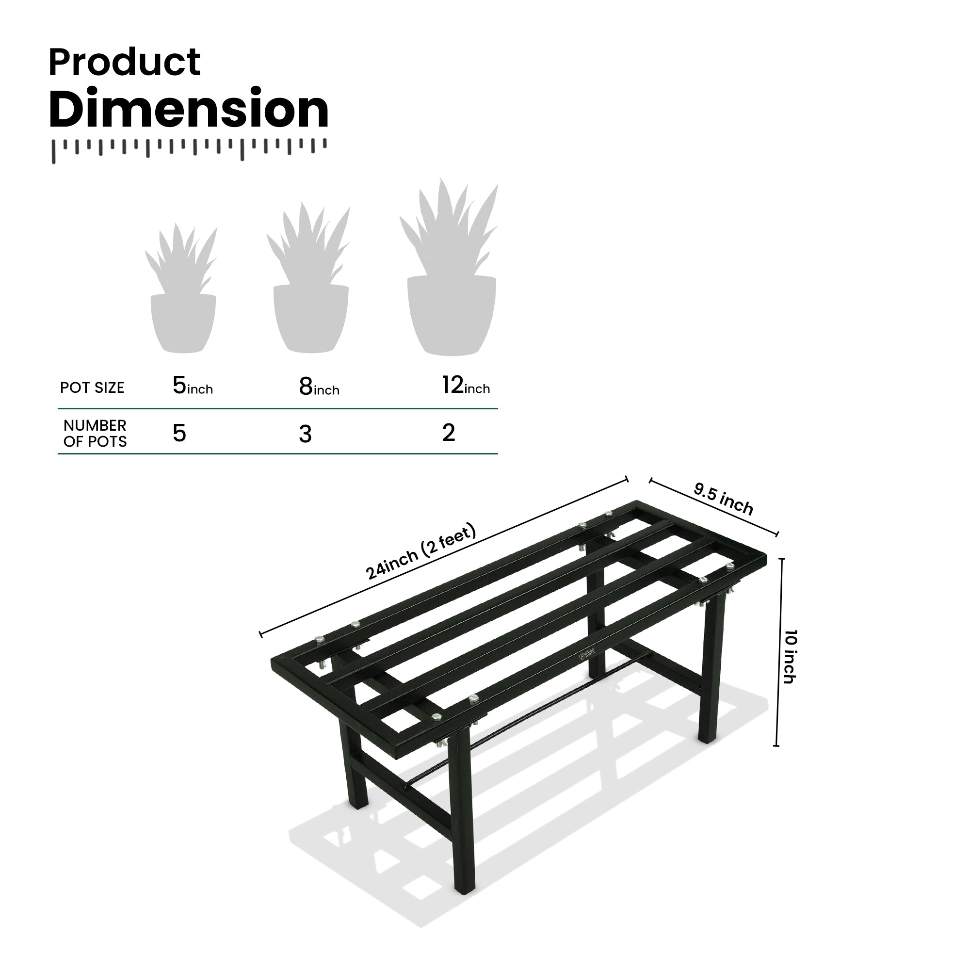 SUMO Heavy-Duty Plant Pot Stand
