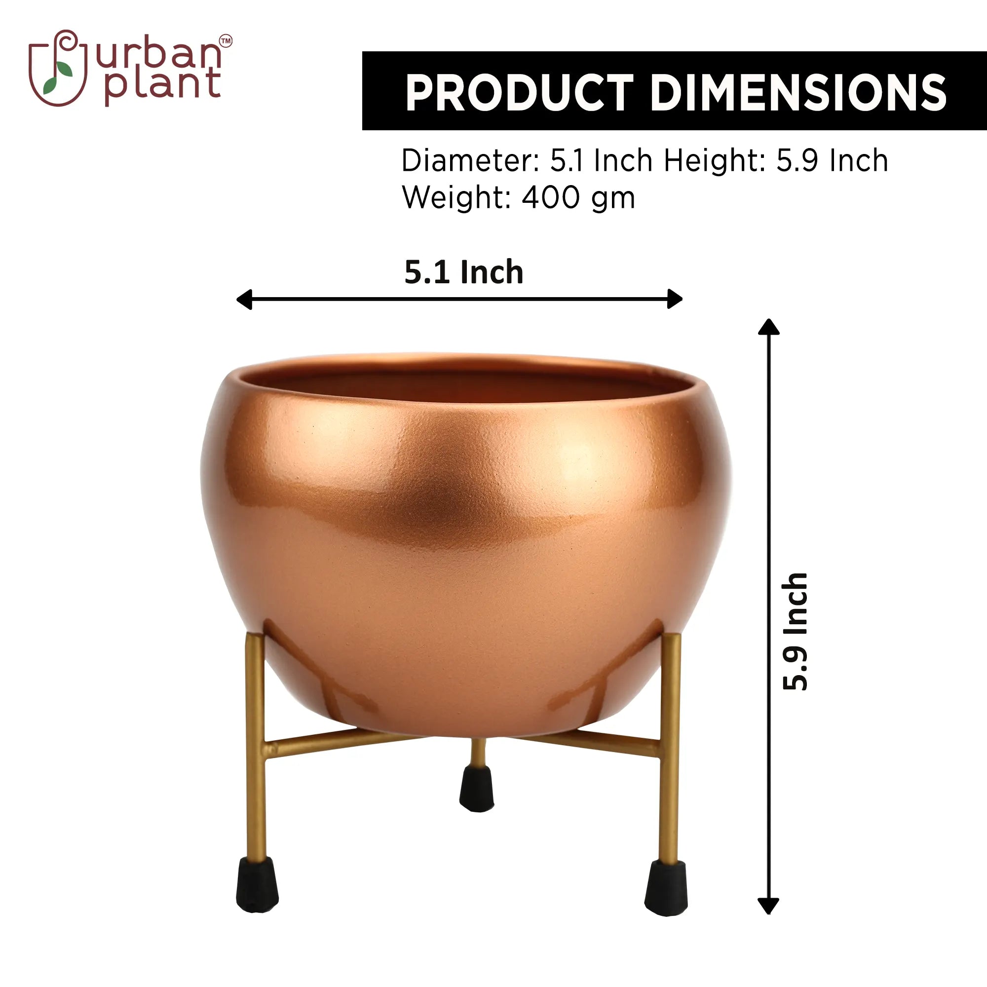 Classy & Vibrant Design Round Metal Pot For Home Decor Metal Pot Urban Plant