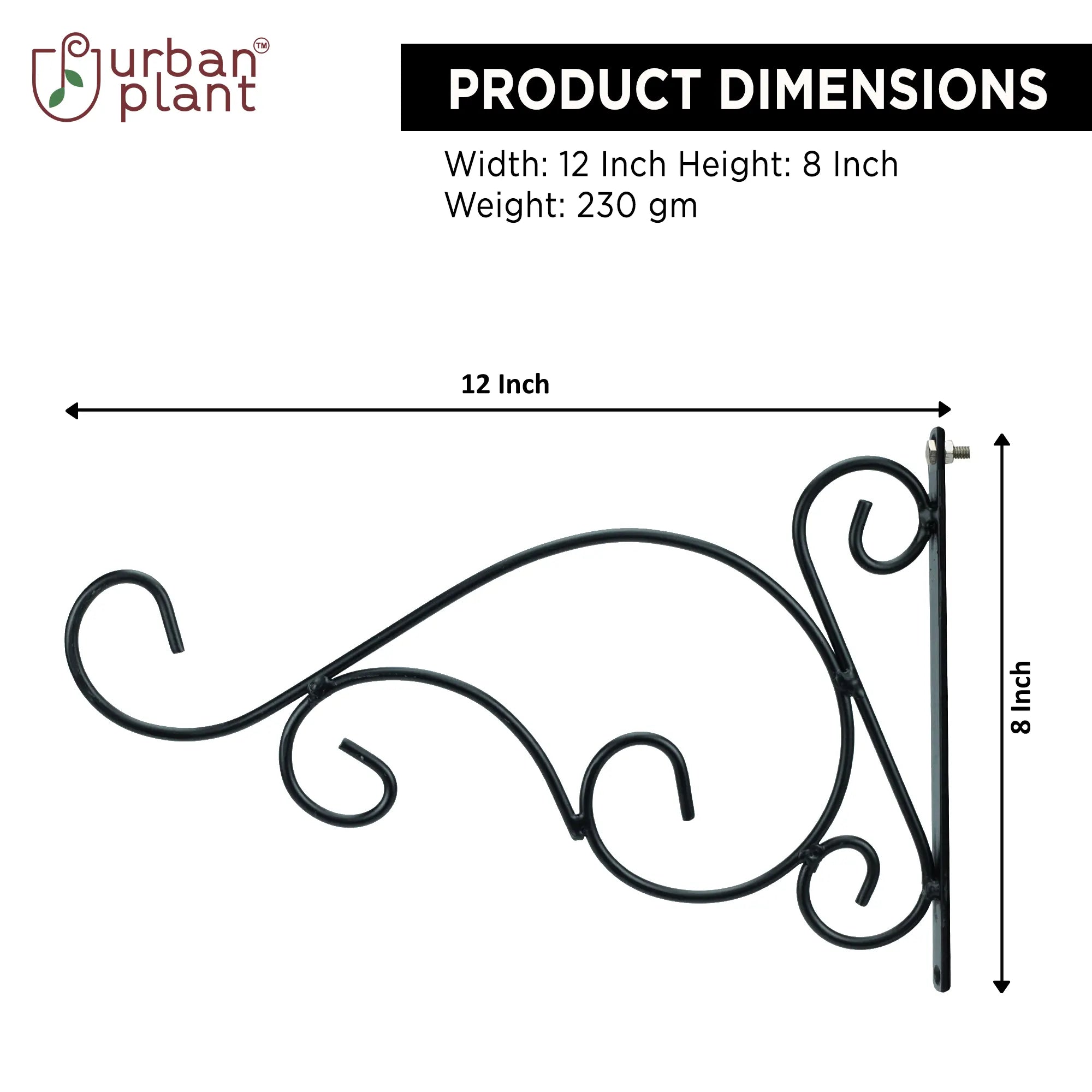 Curved Wall Bracket for Plant ( Set of 2 ) Urban Plant