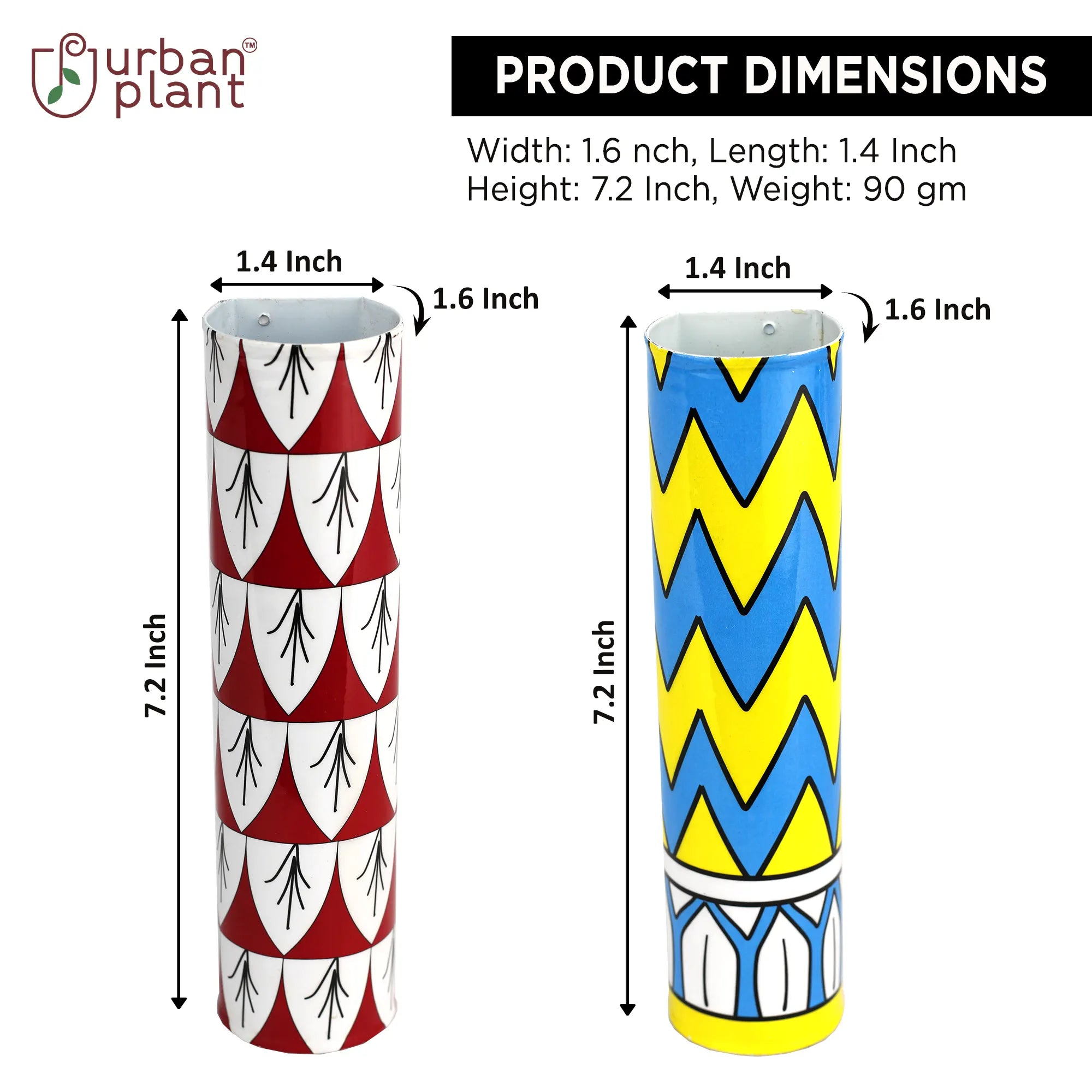 Decorative Colorful Magnetic Planters for Fridge Online (Set of 2) Magnetic Planter Urban Plant