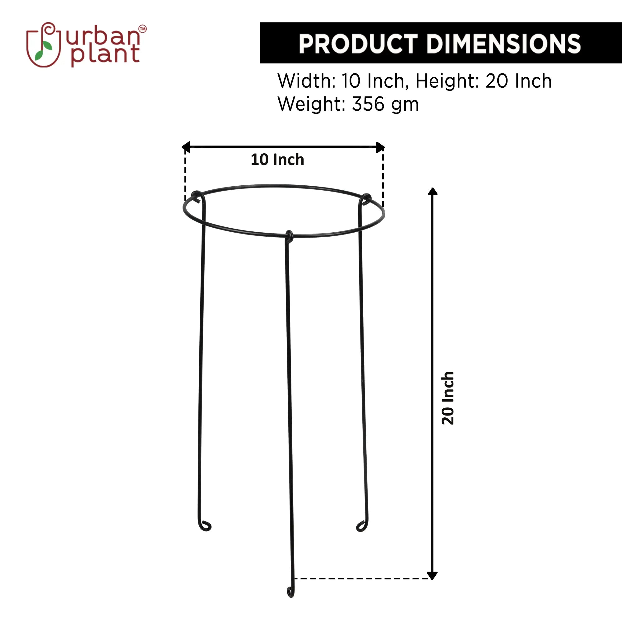 Urban Plant Minimalistic Trellis Plant Support-Pack of 3 (No. 1603) Urban Plant